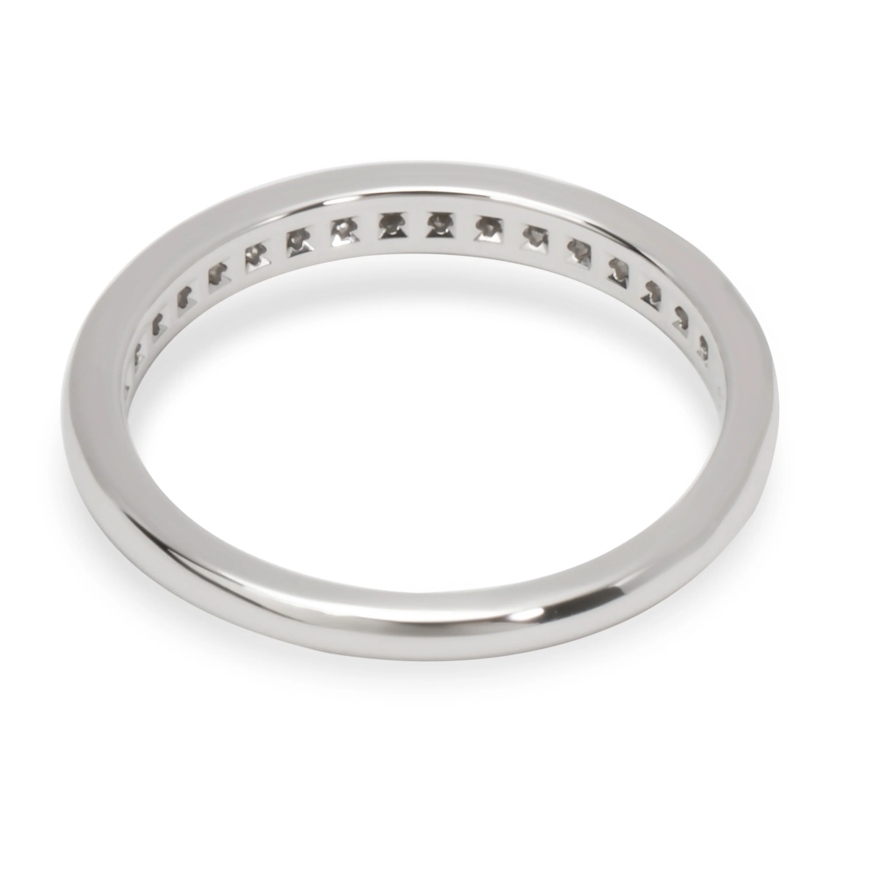 Tiffany & Co. Half Eternity Channel Set Diamond Wedding Band, Platinum 0.21 Ctw - Image 4