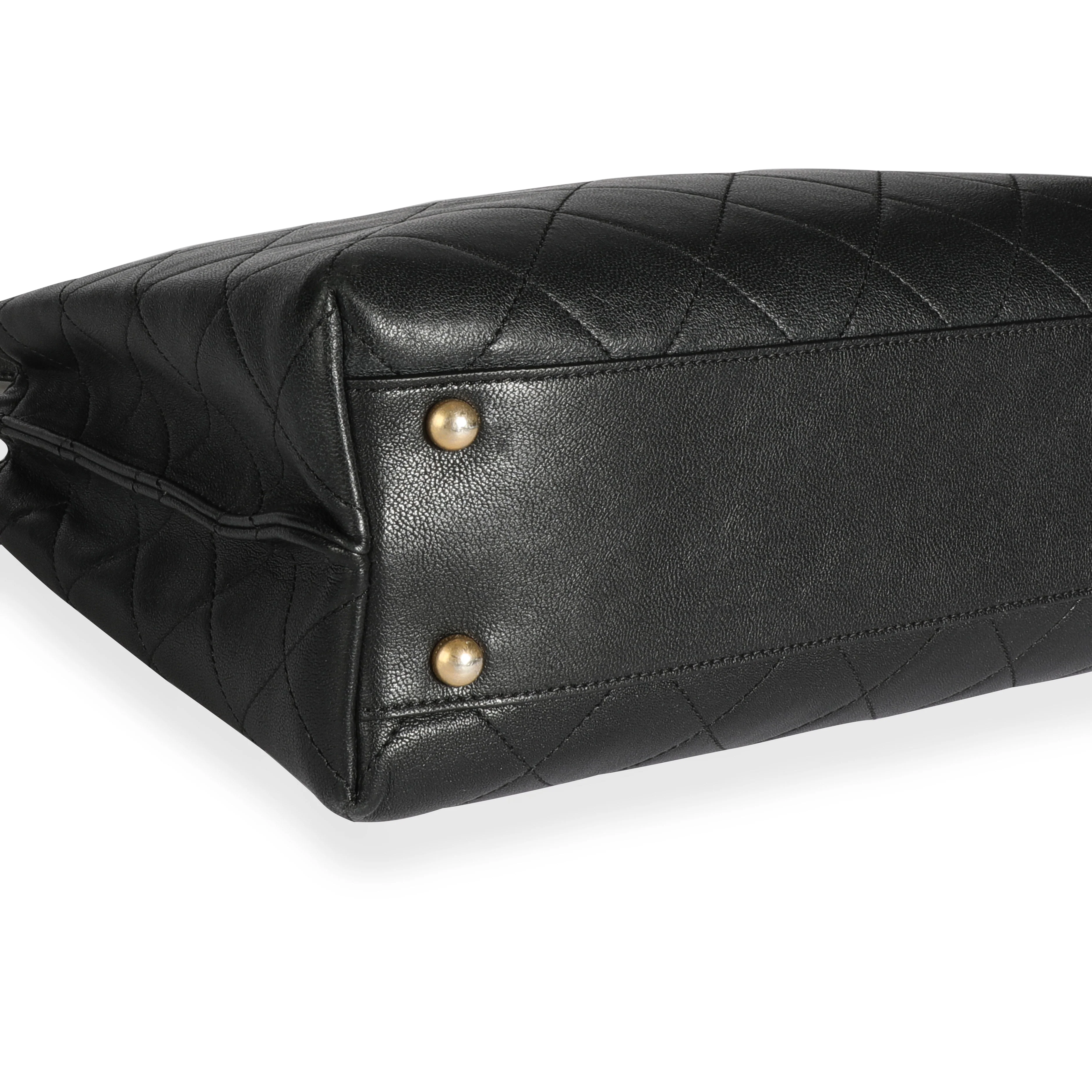 Chanel Black Quilted Lambskin Large Shopping Bag - Image 5