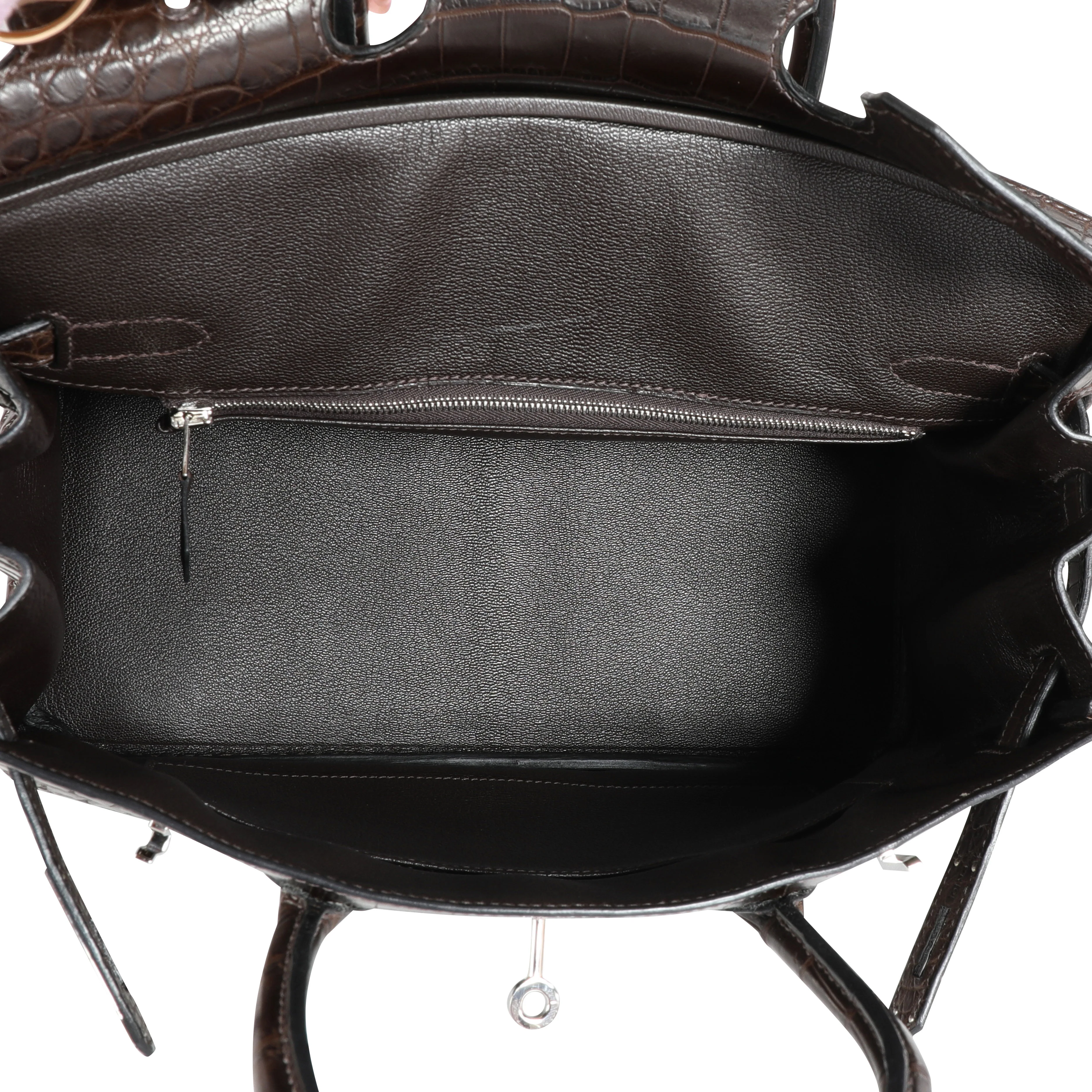 Havane Matte Niloticus Crocodile Birkin 30 PHW - Image 7