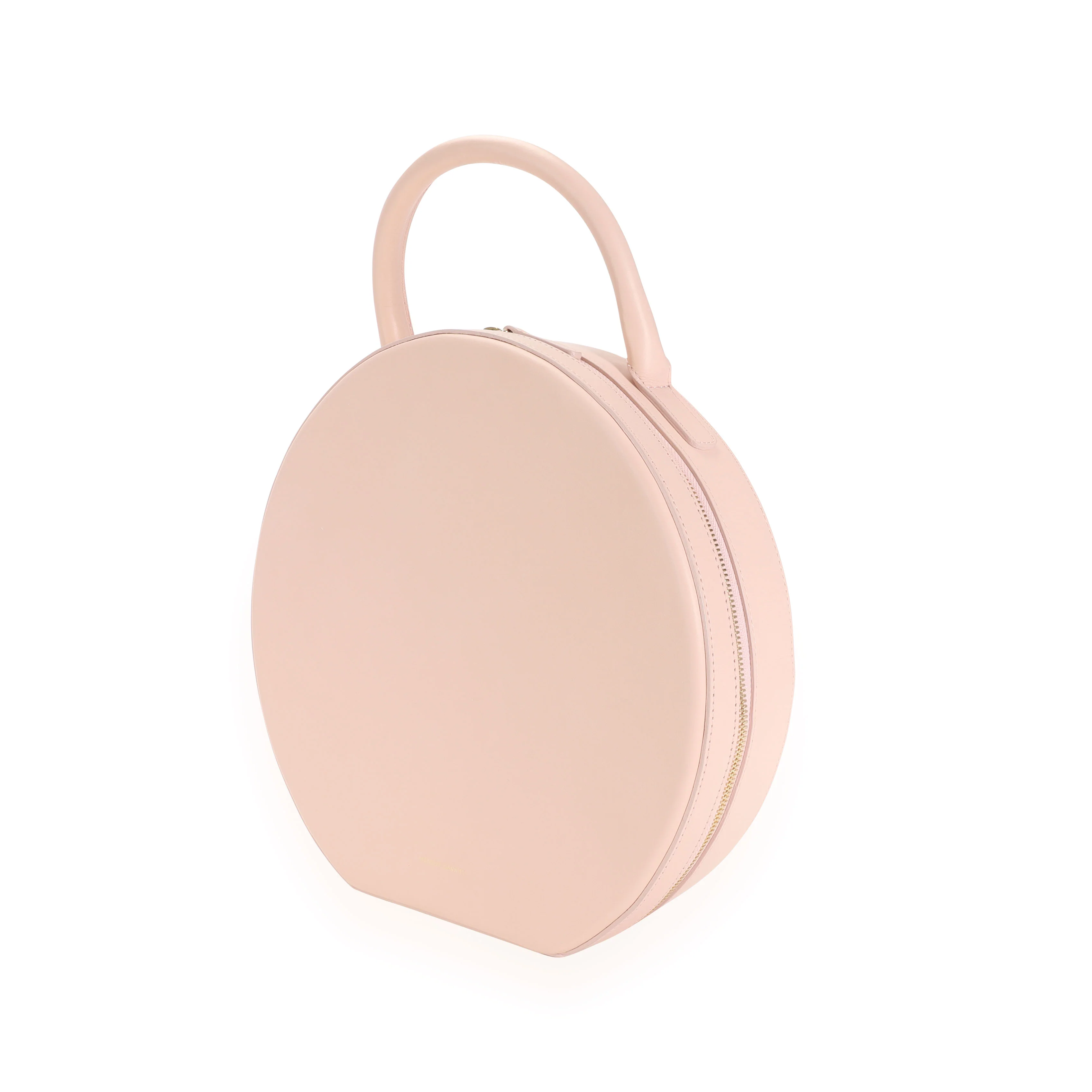 Pink Calfskin Leather Circle Bag - Image 2