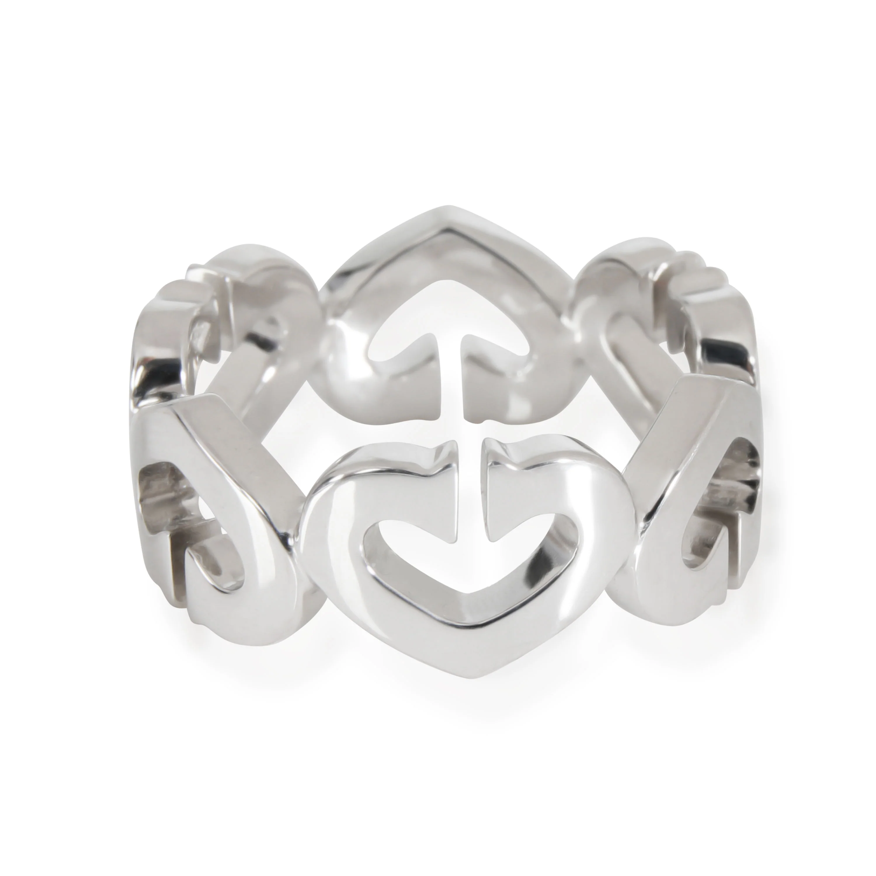 Cartier Hearts & Symbols Diamond Band in 18K White Gold 0.09 CTW - Image 3