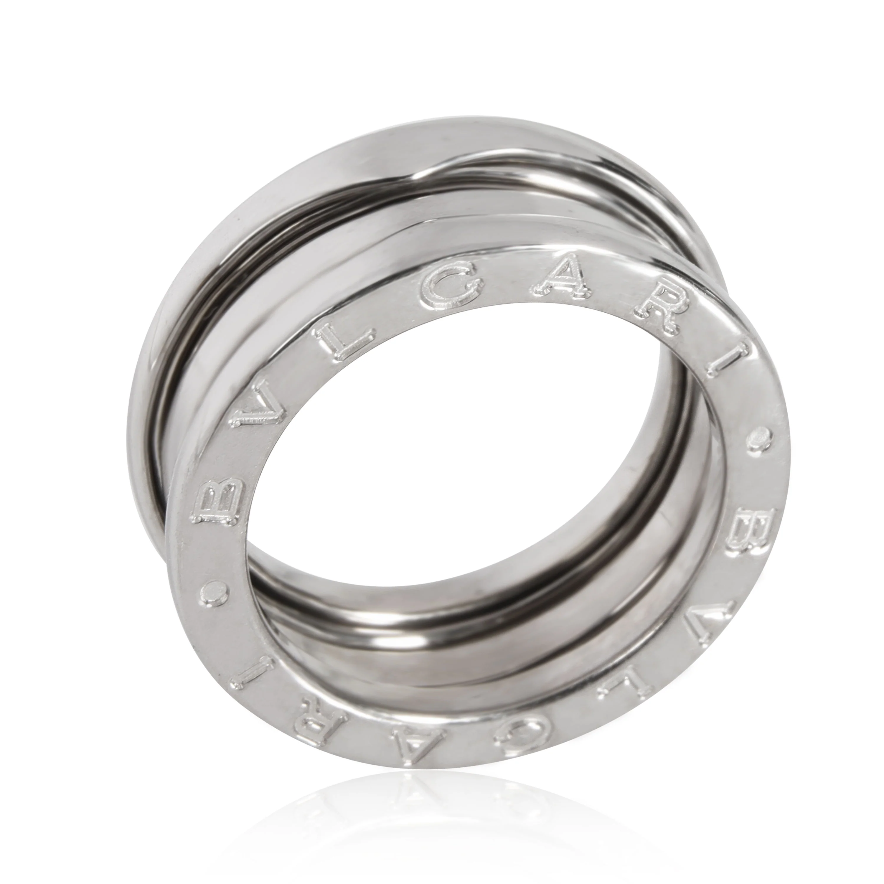 B.Zero1 Three-Band Ring in 18K White Gold - Image 3