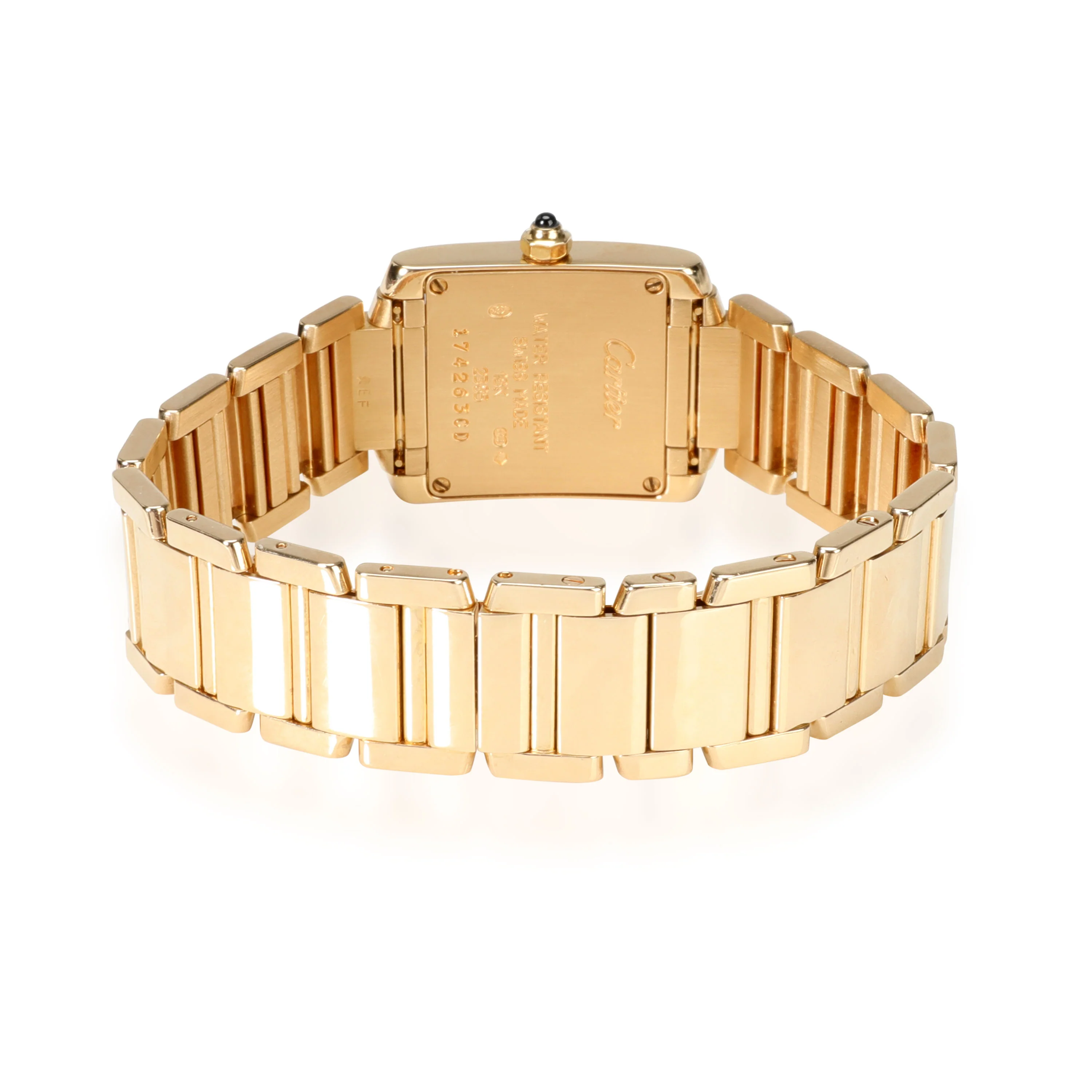 Cartier Tank Francaise W50002N Womens Watch in 18kt Yellow Gold - Image 4