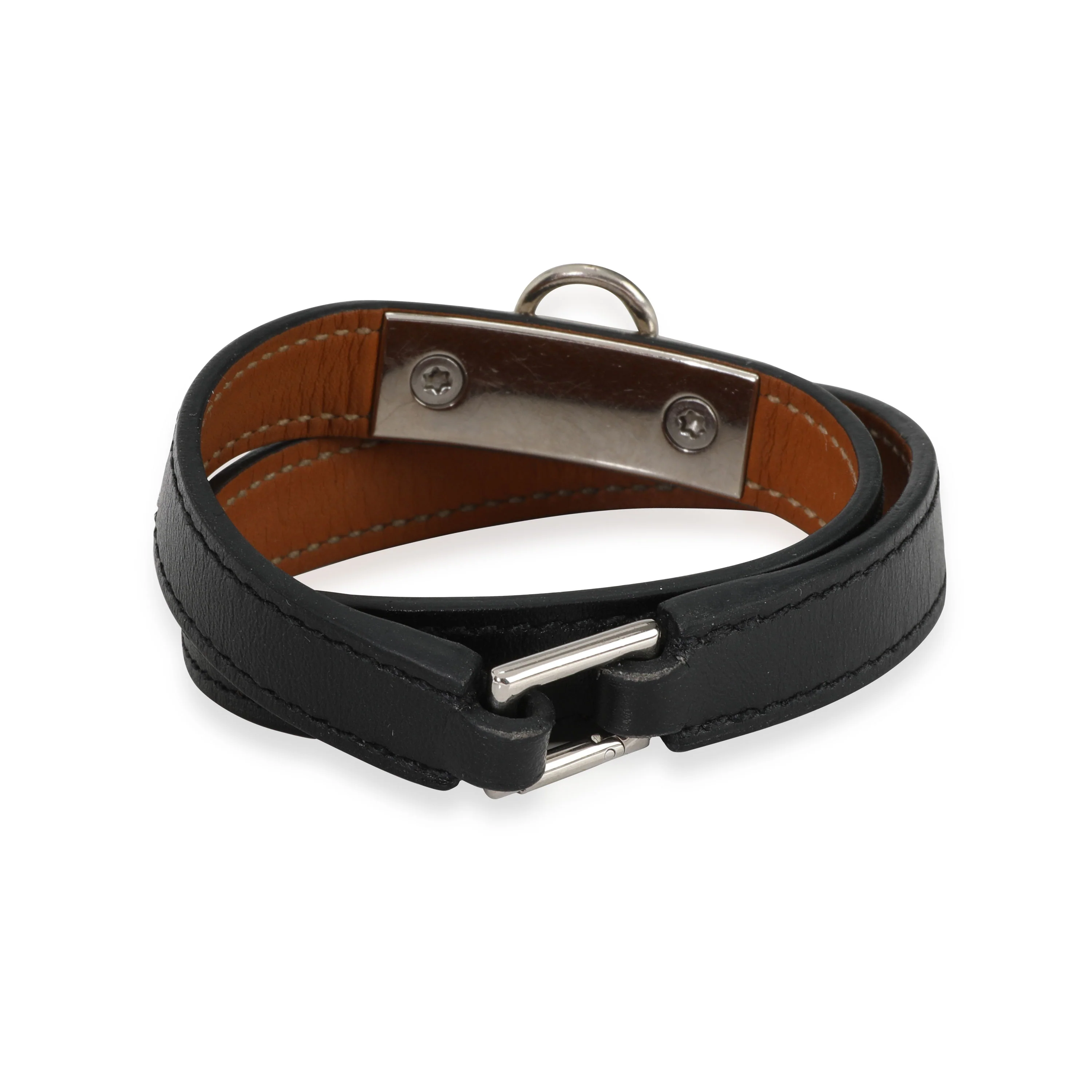 Black Swift Rivale Double Tour Bracelet PHW - Image 2
