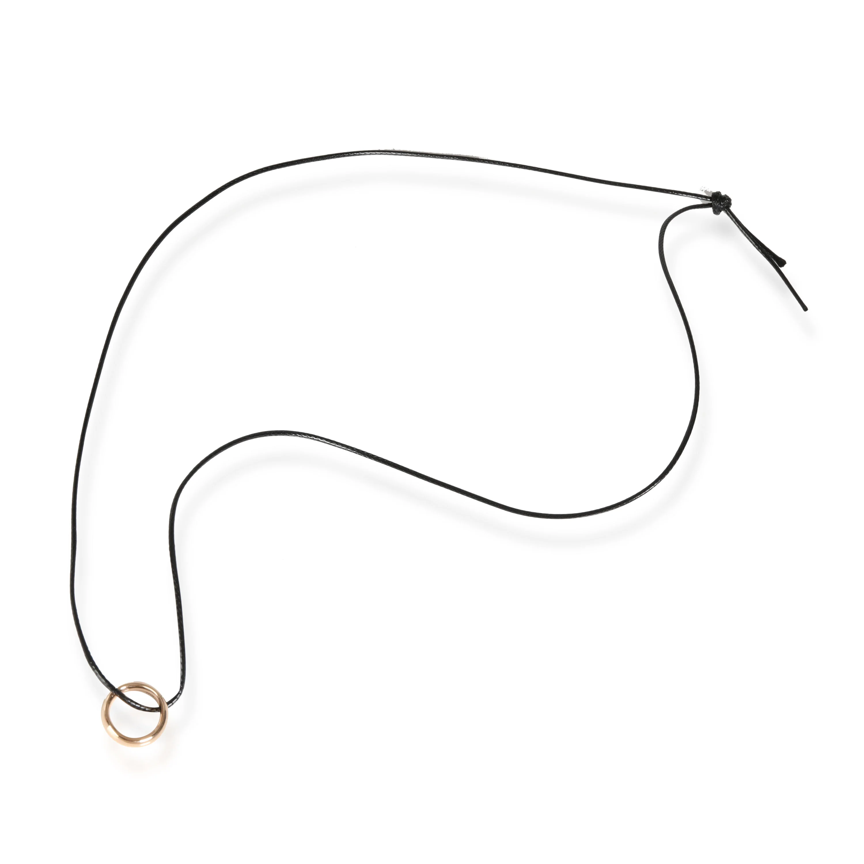 Milano Wedding Band Ring Pendant in 18k Rose Gold - Image 2