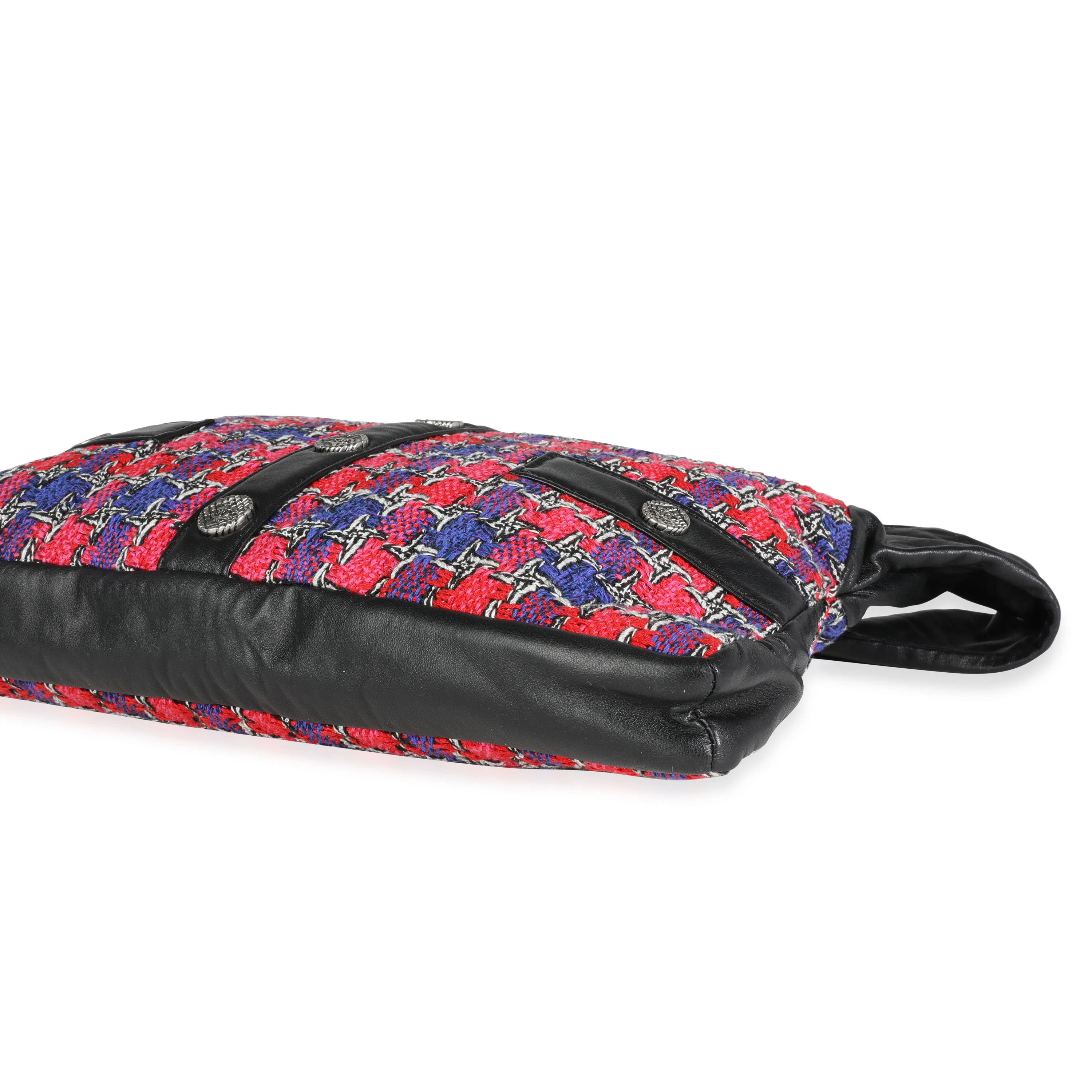 Black Lambskin & Multicolor Tweed Girl Bag - Image 6