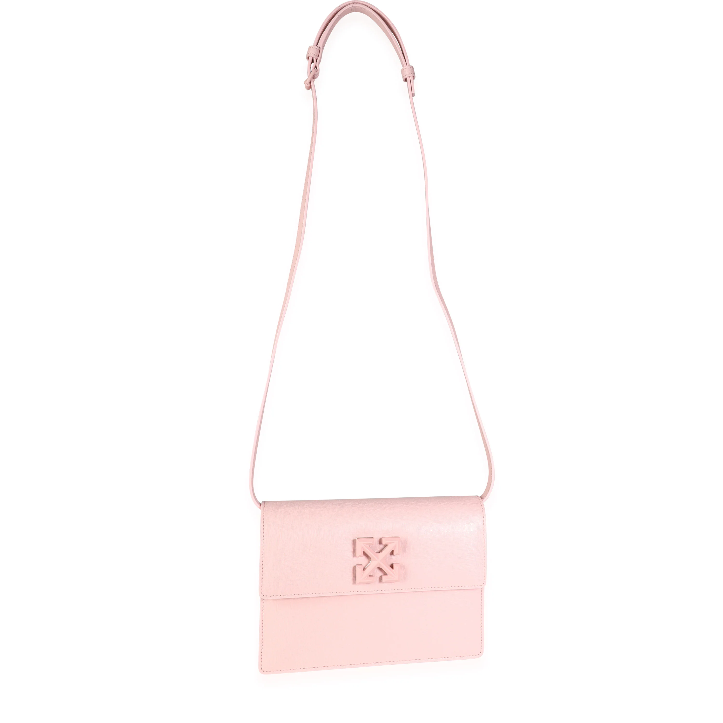 Pink Saffiano Leather Jitney 2.0 Crossbody Bag - Image 4