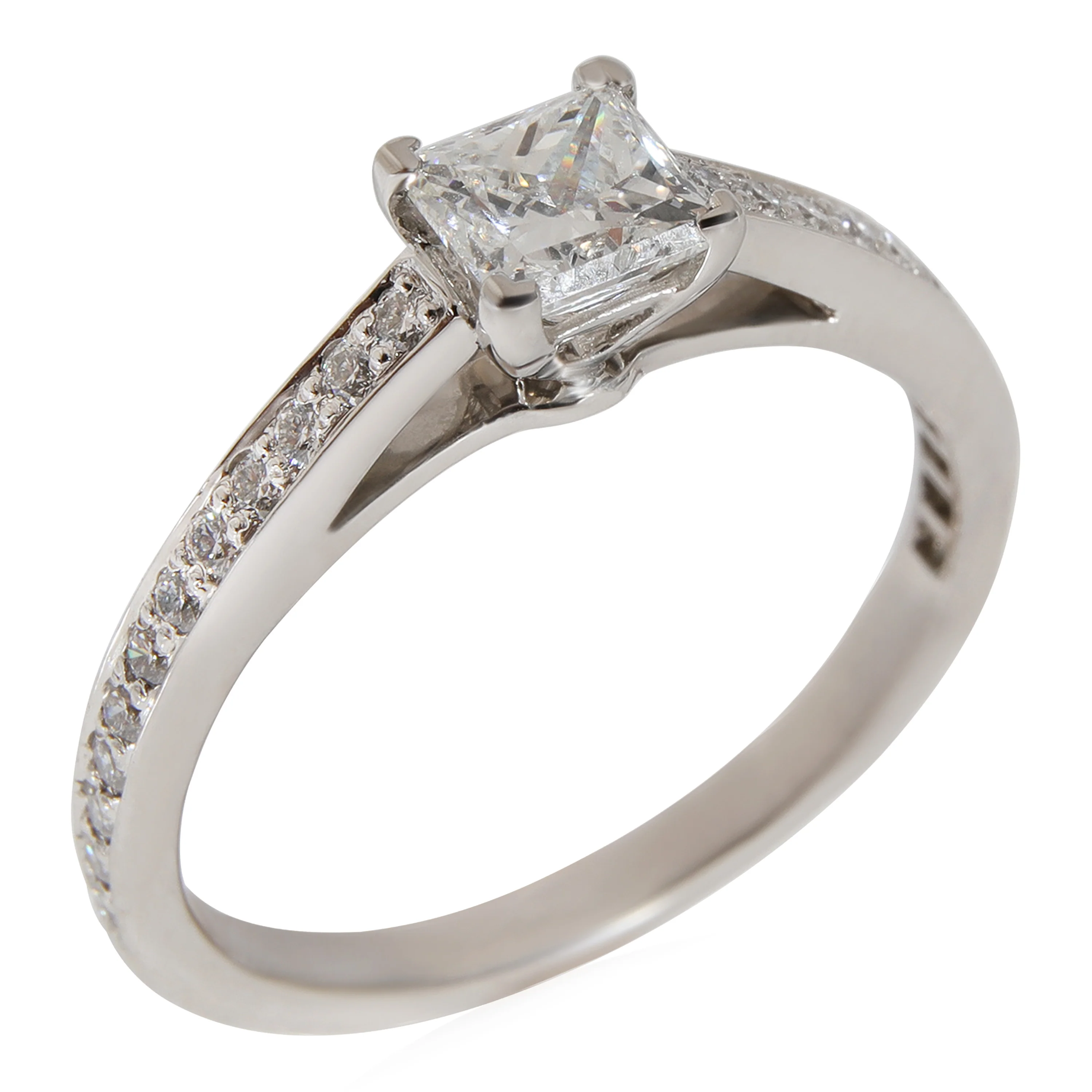 Tiffany & Co. Grace Diamond Engagement Ring in Platinum F VS1 0.66 CTW - Image 4