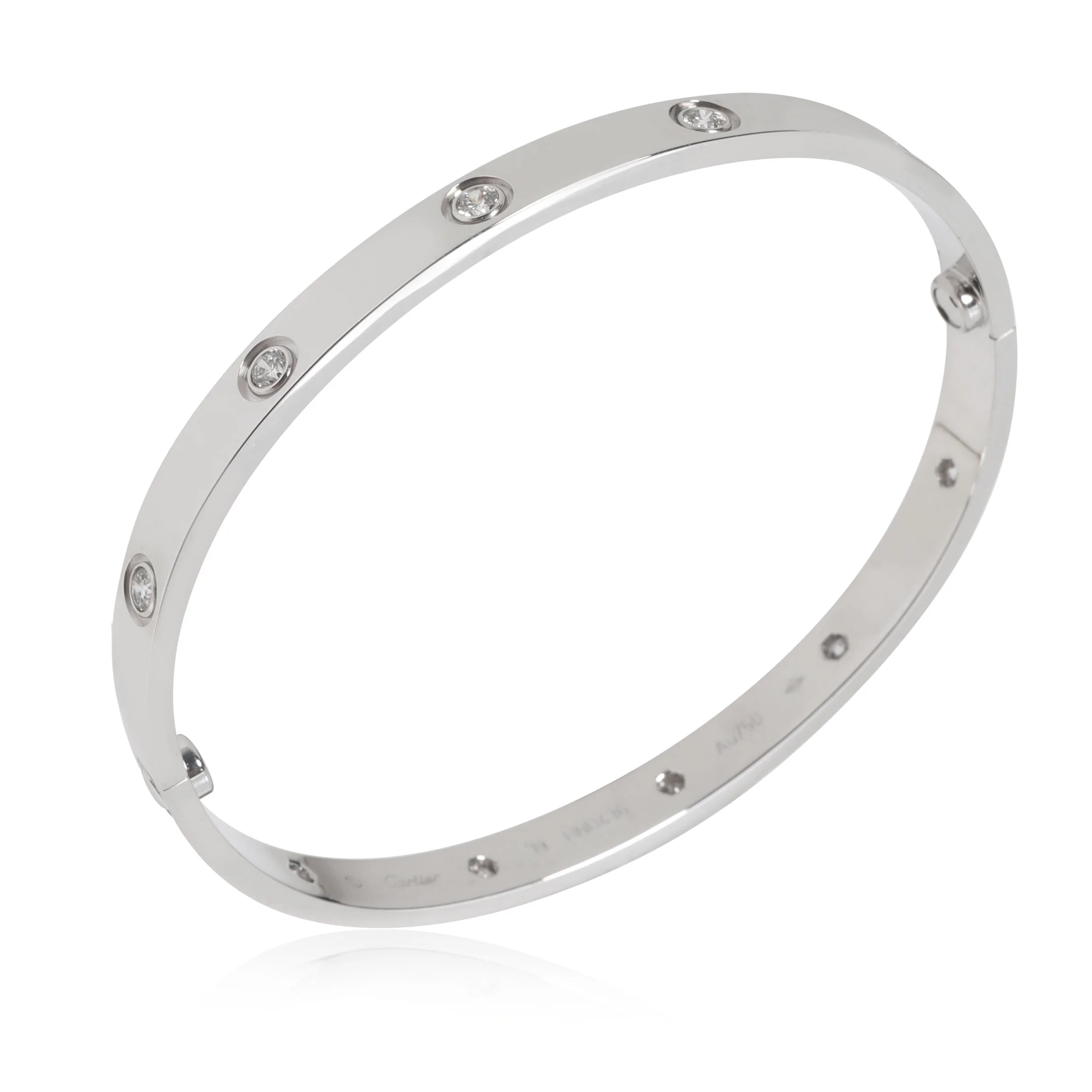 Cartier Love Bracelet, 10 Diamonds (White Gold) - Image 3