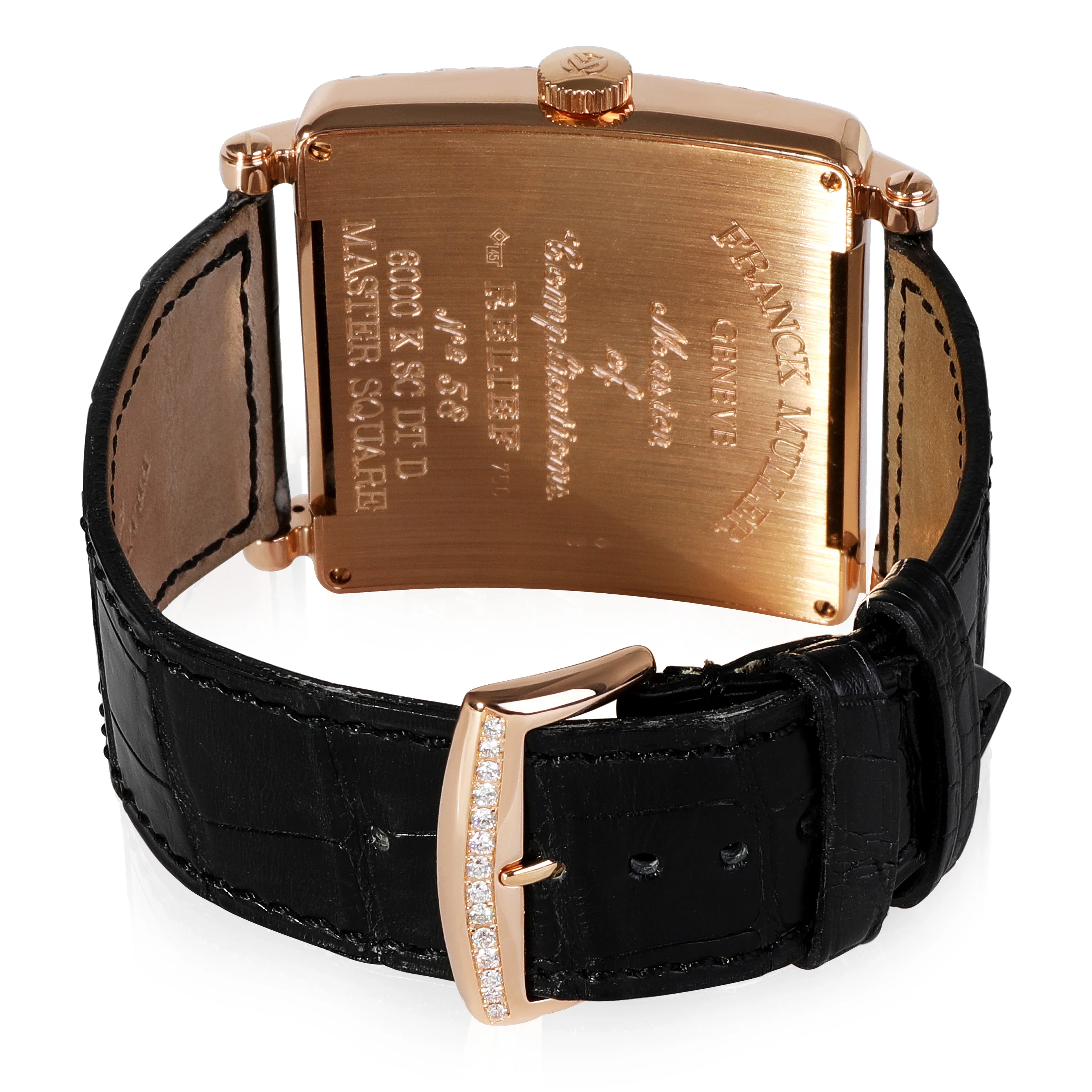 Master Square 6000K SC DT D Mens Watch in 18kt Rose Gold - Image 4