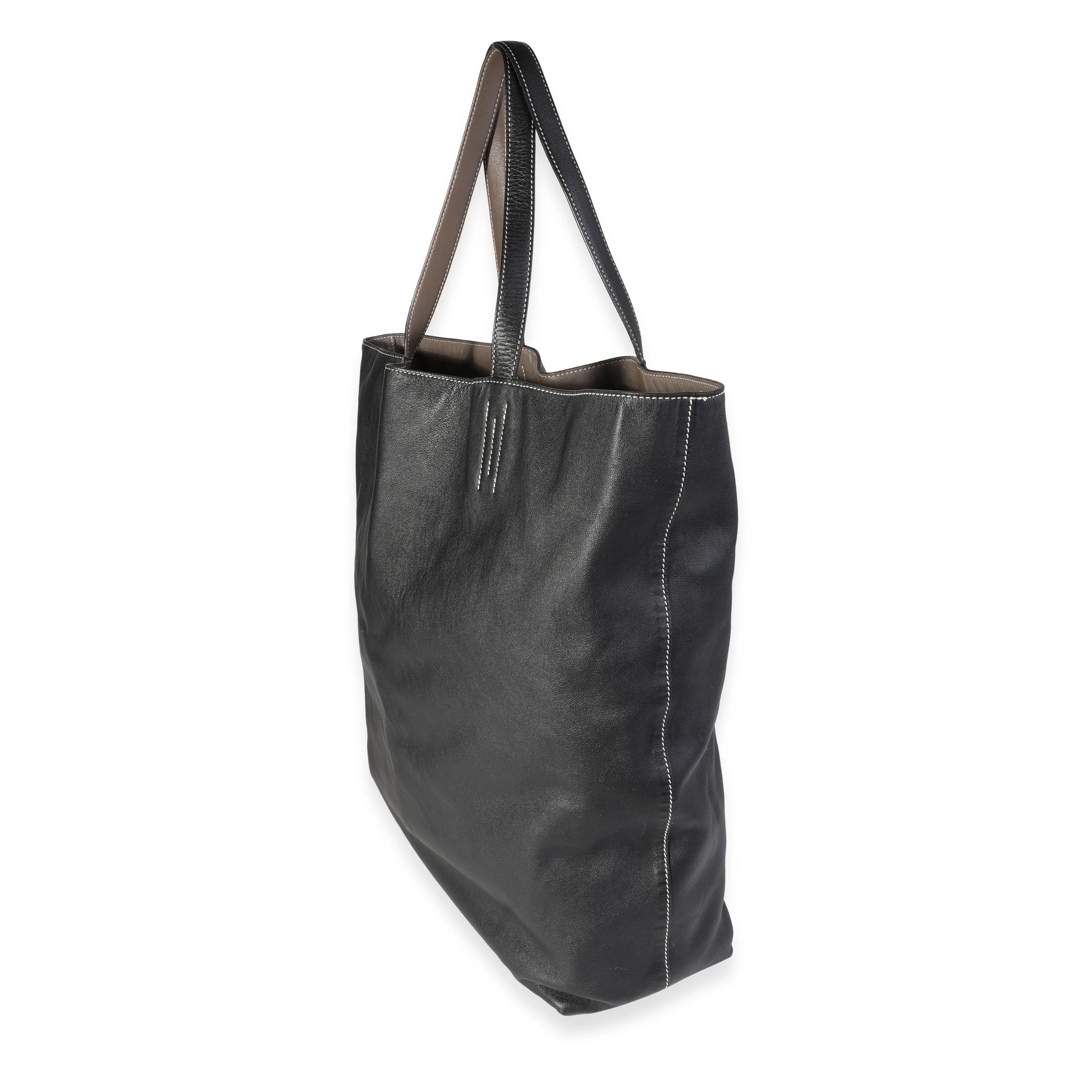 Hermès Noir & Étoupe Sikkim Double Sens 36 - Image 2