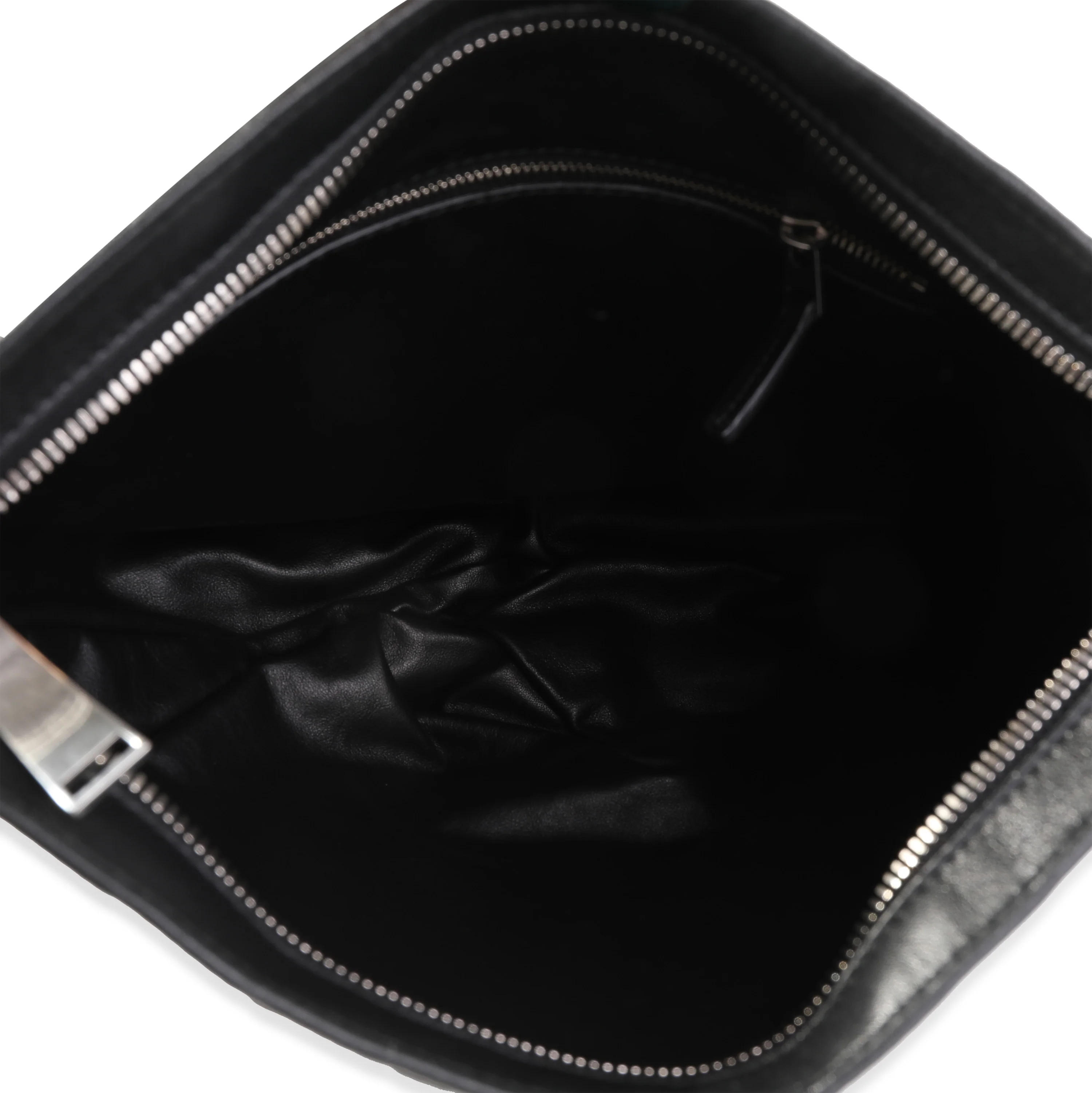 Bottega Veneta Black Soft Intrecciato Leather BV Twist Clutch - Image 7