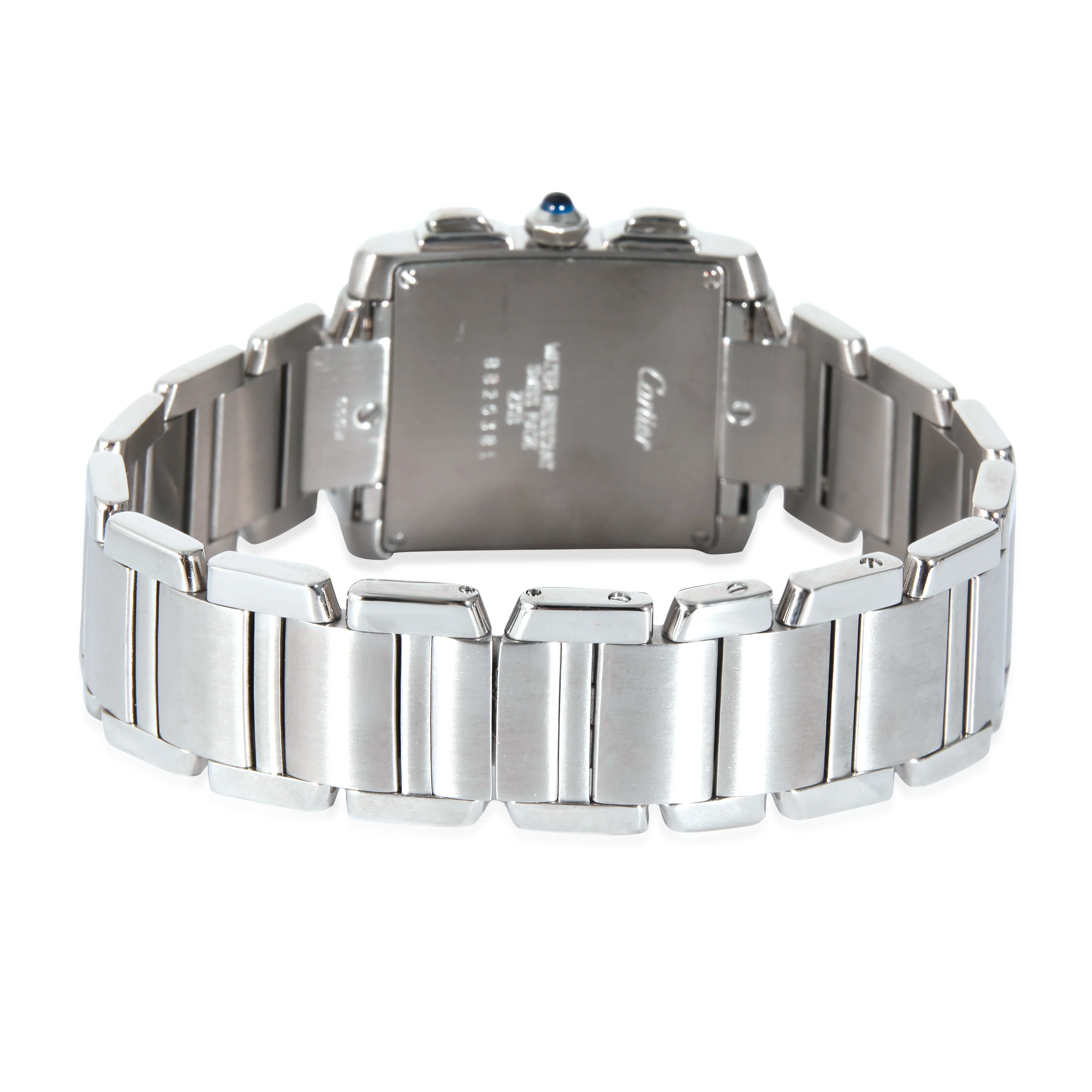Cartier Tank Francaise Chronoflex W51001Q3 Mens Watch in Stainless Steel - Image 4