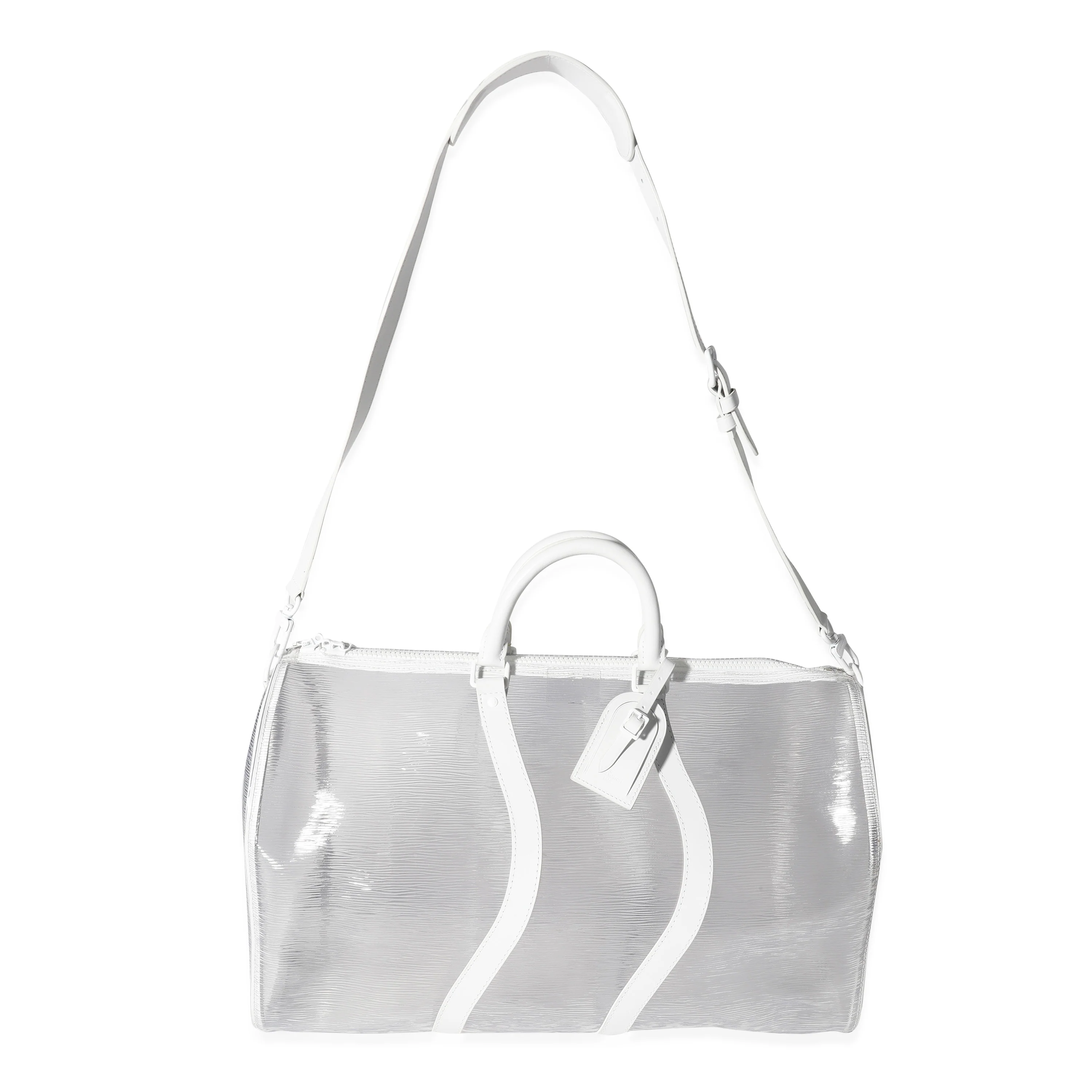 Clear Epi PVC Wavy Keepall Bandoulière 50 - Image 4