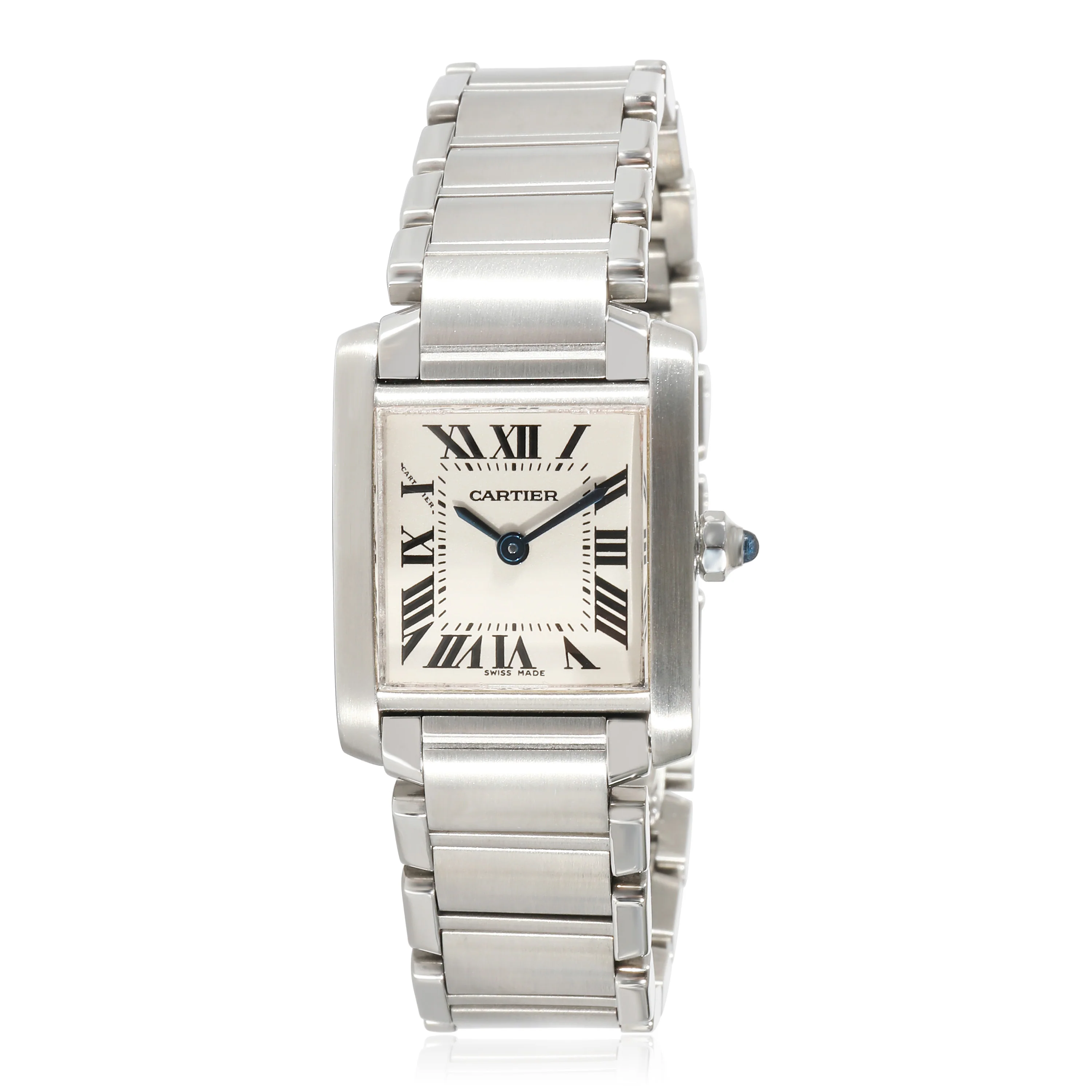 Cartier Tank Francaise W51008Q3 Womens Watch in  Stainless Steel - Image 5