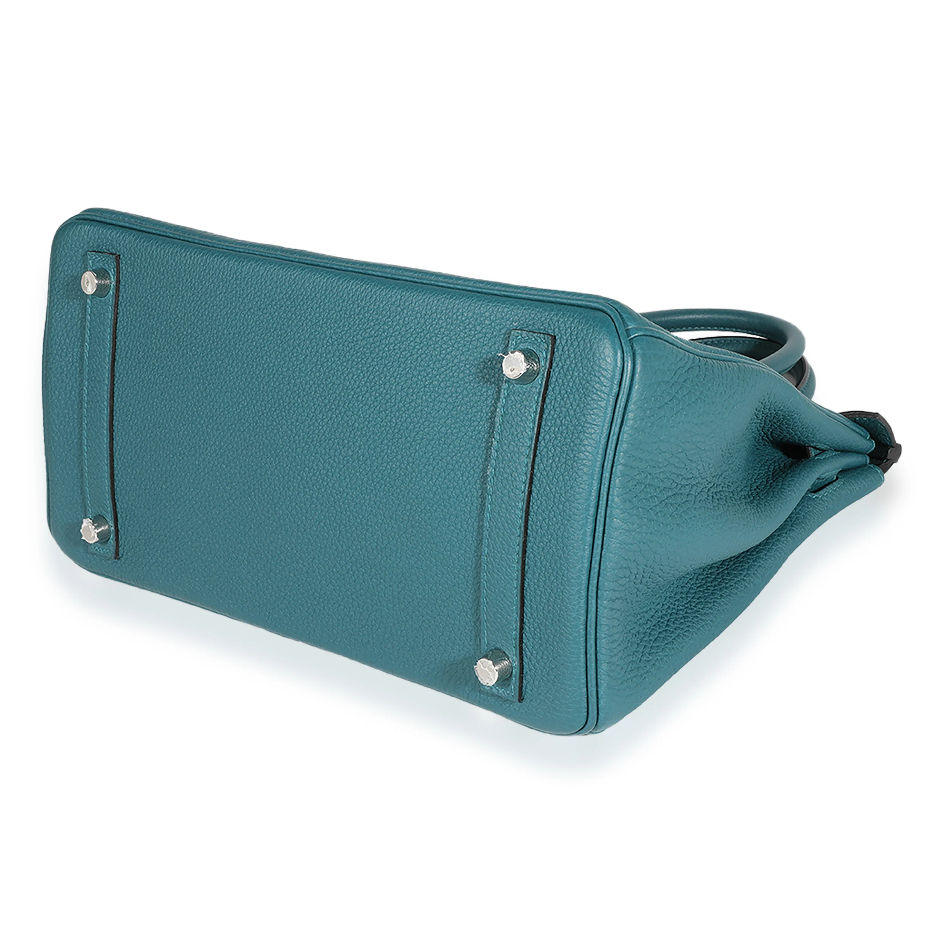 Vert Bosphore Bleu Ocean Togo Verso Birkin 30 PHW - Image 7