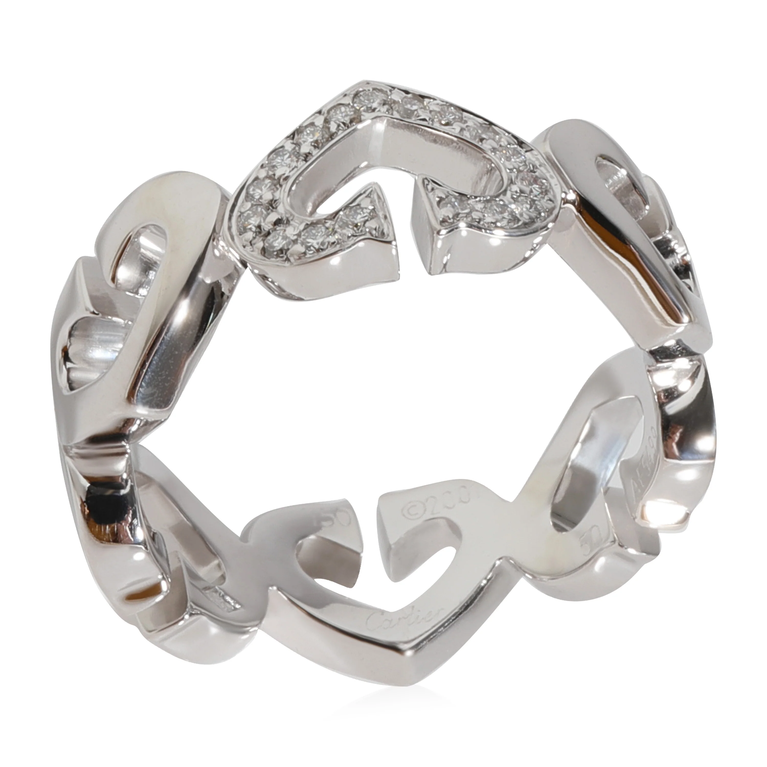 C Heart De Cartier Ring (White Gold) - Image 3