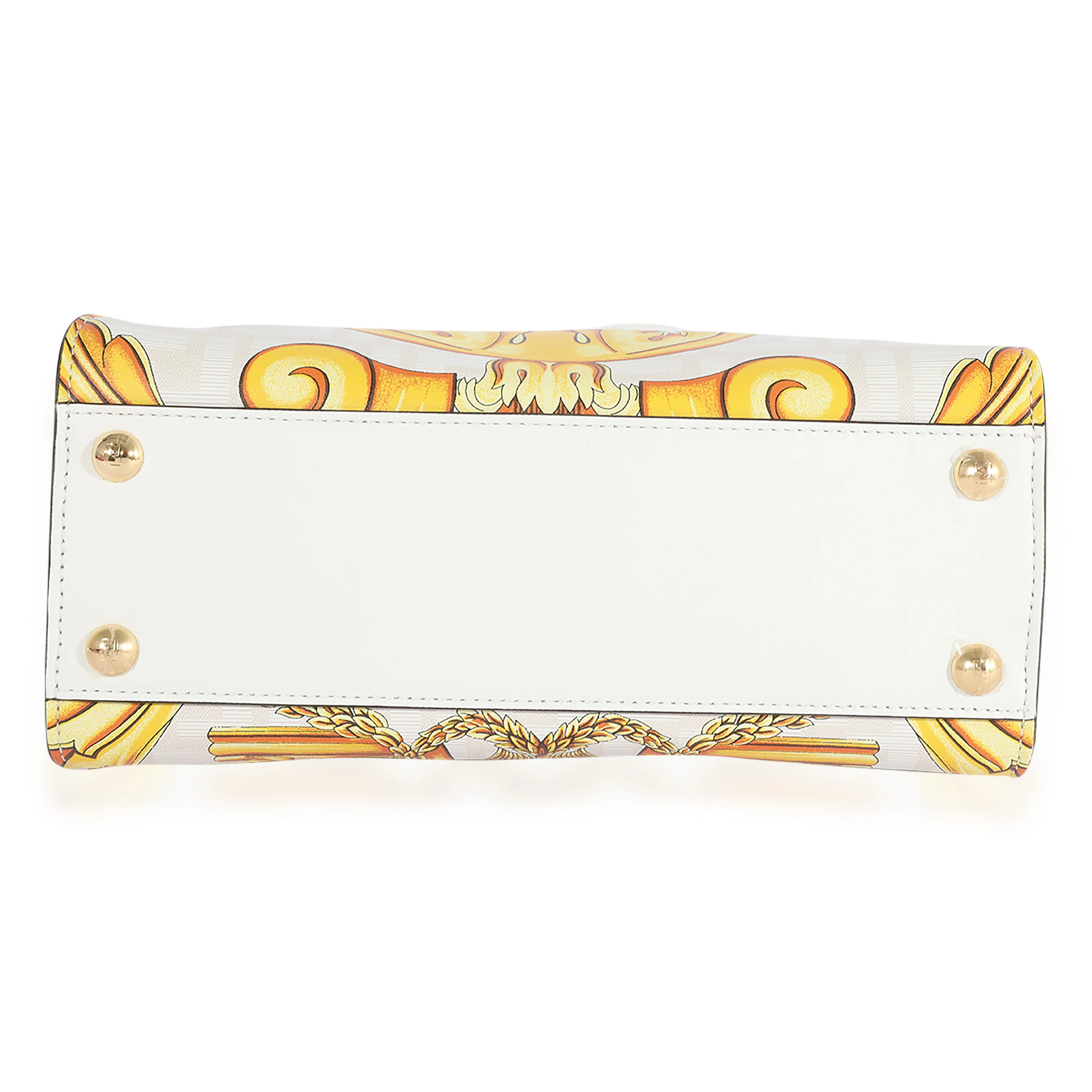 x Versace Fendace Gold Baroque & White FF Motif Mini Peekaboo - Image 4