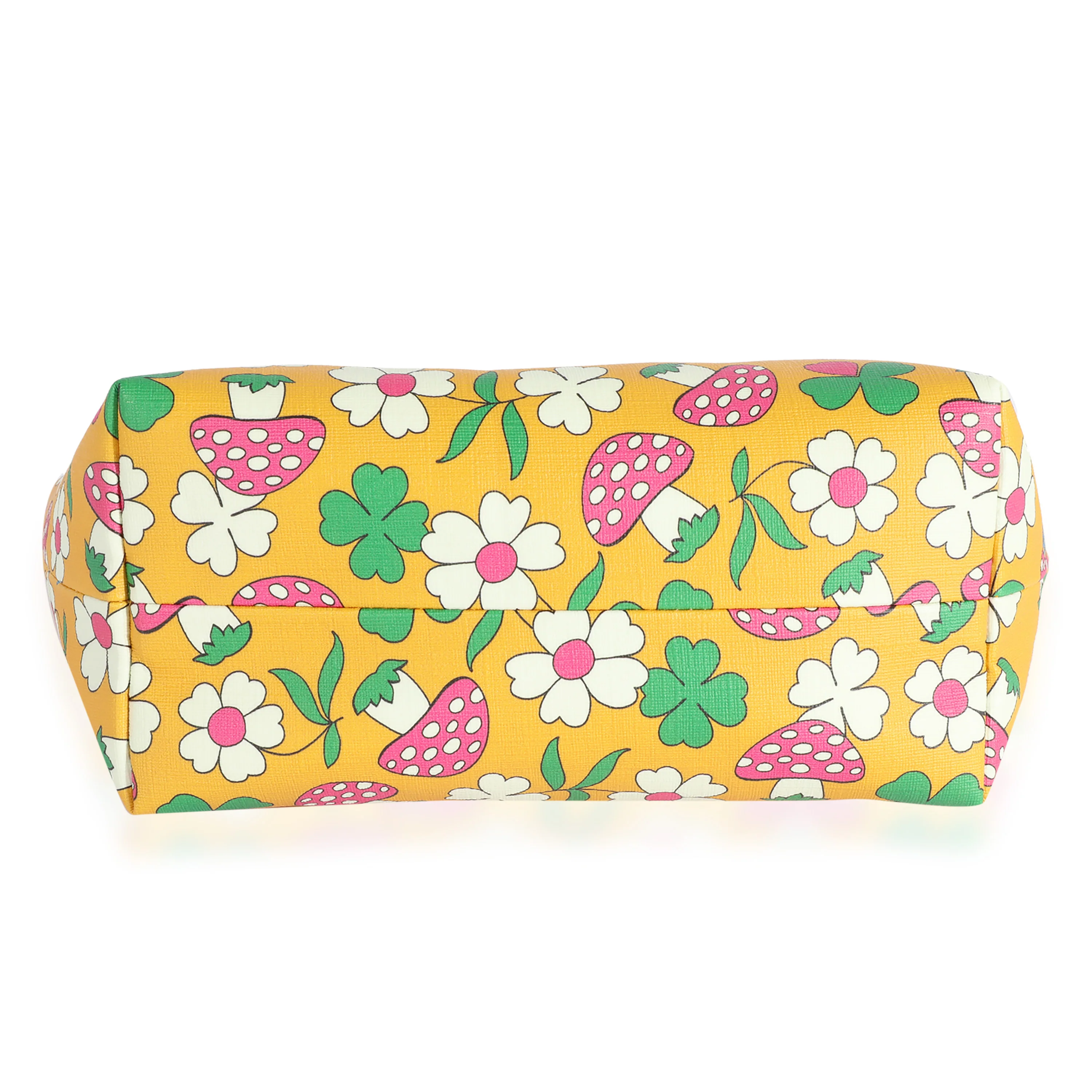 Gucci Multicolor Mushroom Print Canvas Kids Tote - Image 3
