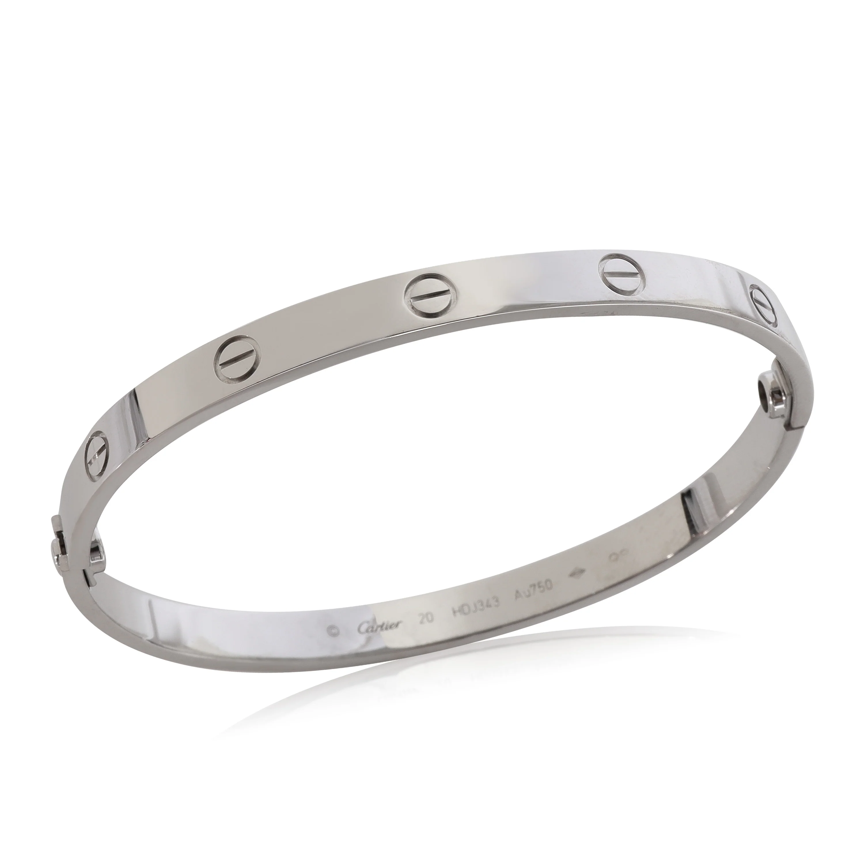 Cartier Love Bracelet in 18k White Gold - Image 4