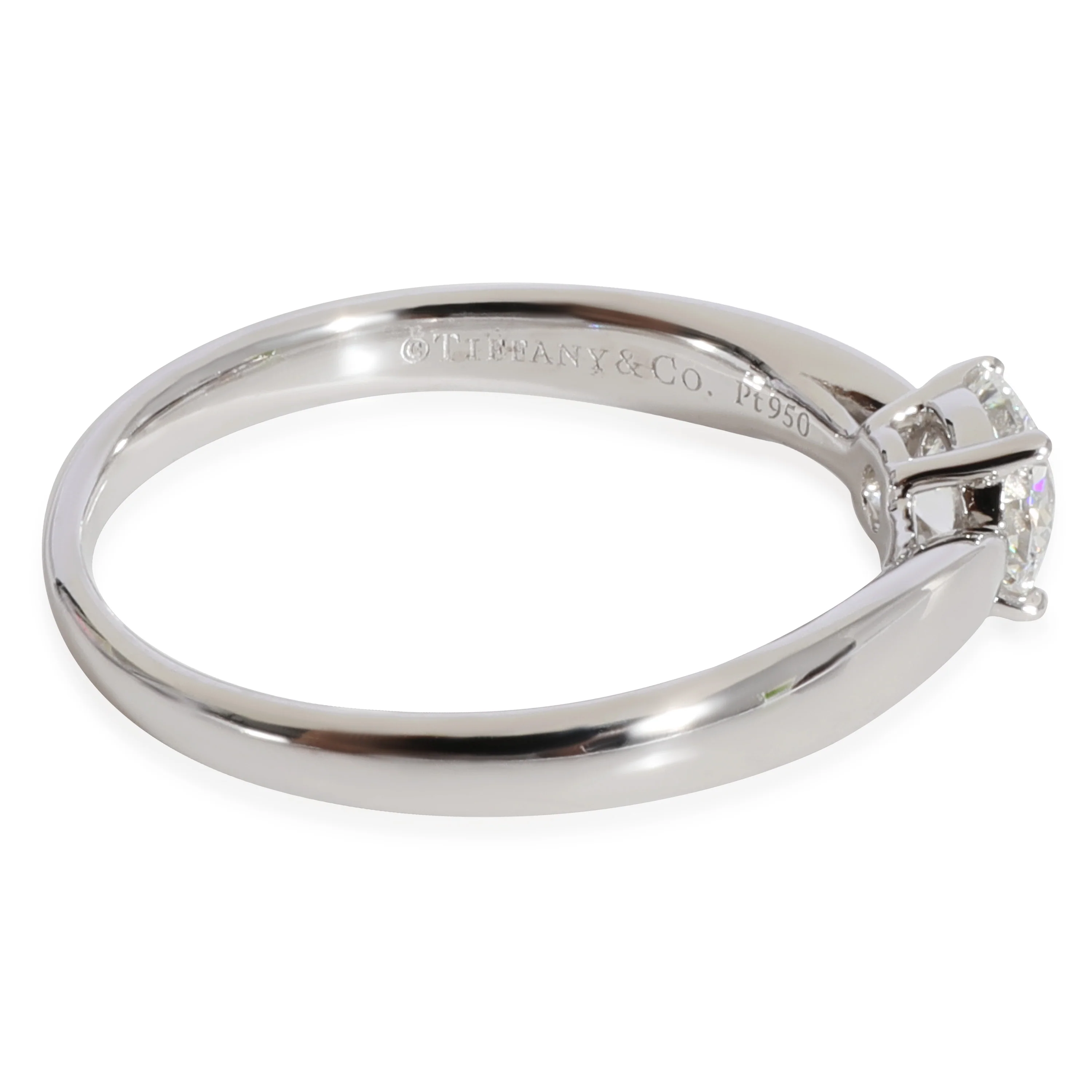Tiffany & Co. Harmony Diamond Engagement Ring in Platinum E VVS1 0.5 CTW - Image 2