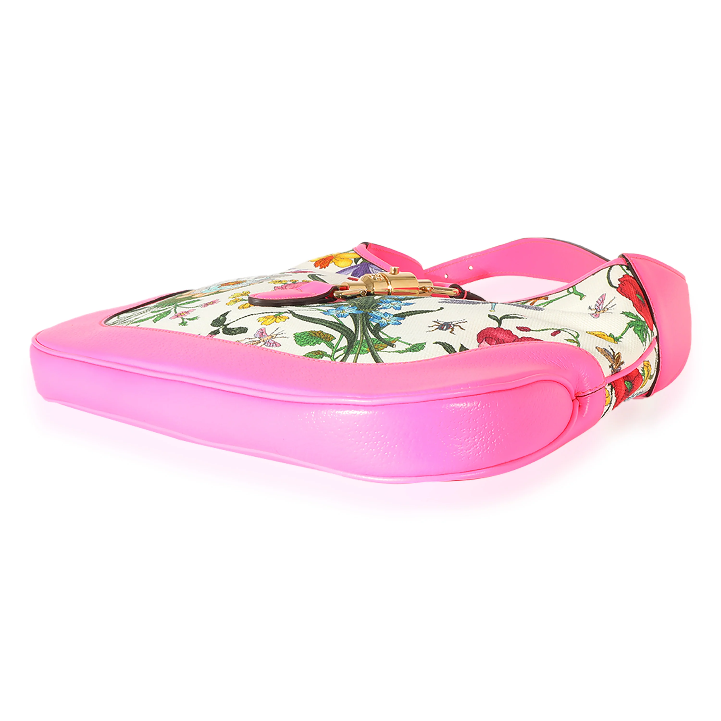 Gucci Flora Canvas Medium Jackie - Image 6