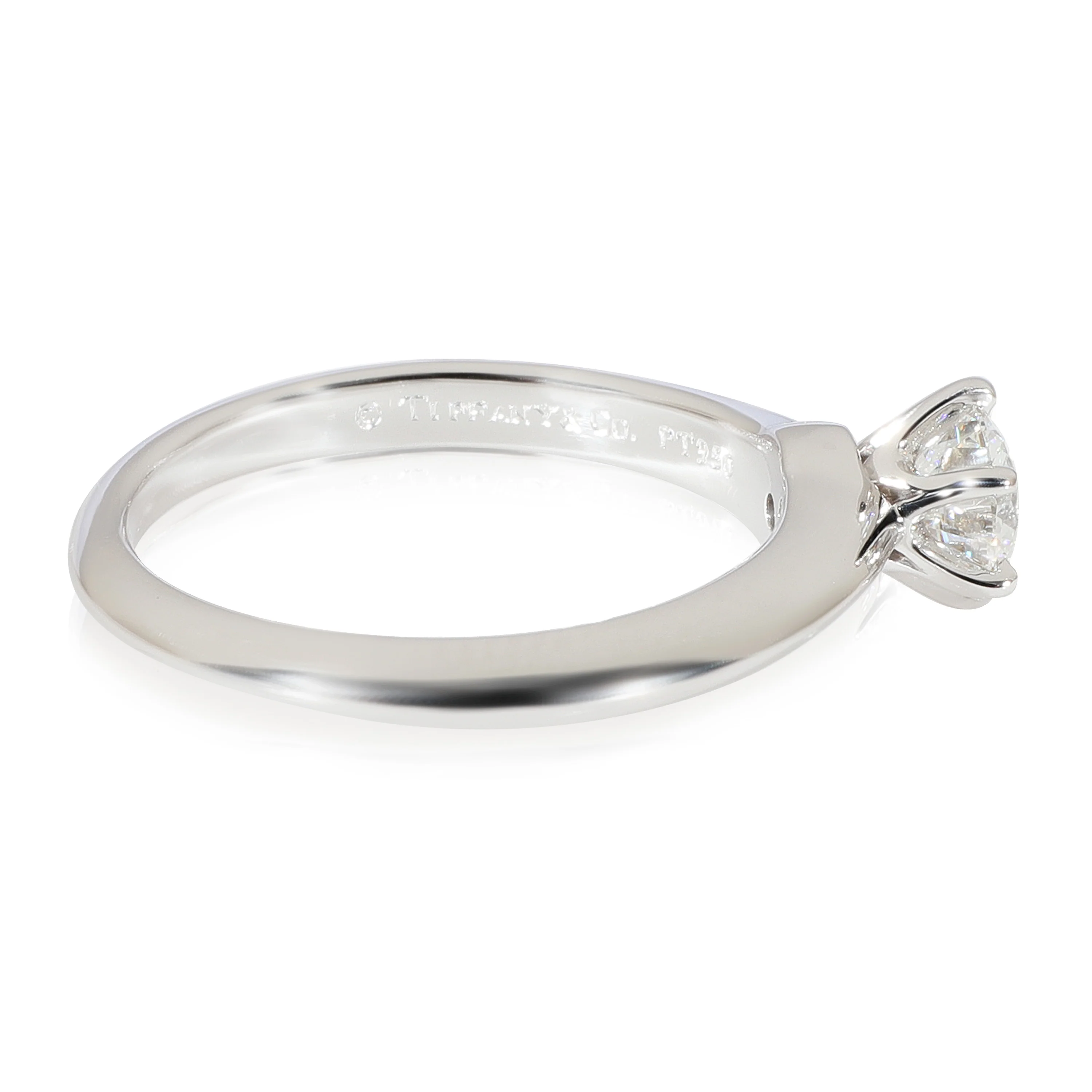 Tiffany Setting Diamond Solitaire Ring in 950 Platinum H VS2 0.58 - Image 2
