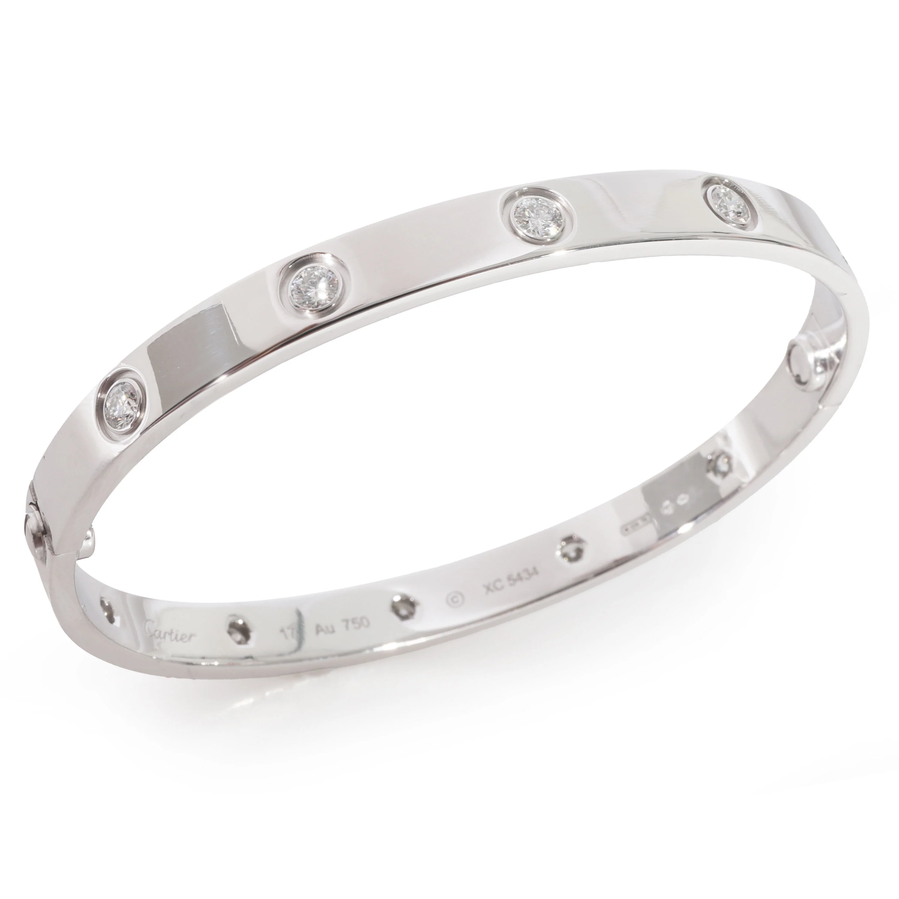 Cartier Love Bracelet, 10 Diamonds (White Gold, Diamonds) - Image 4