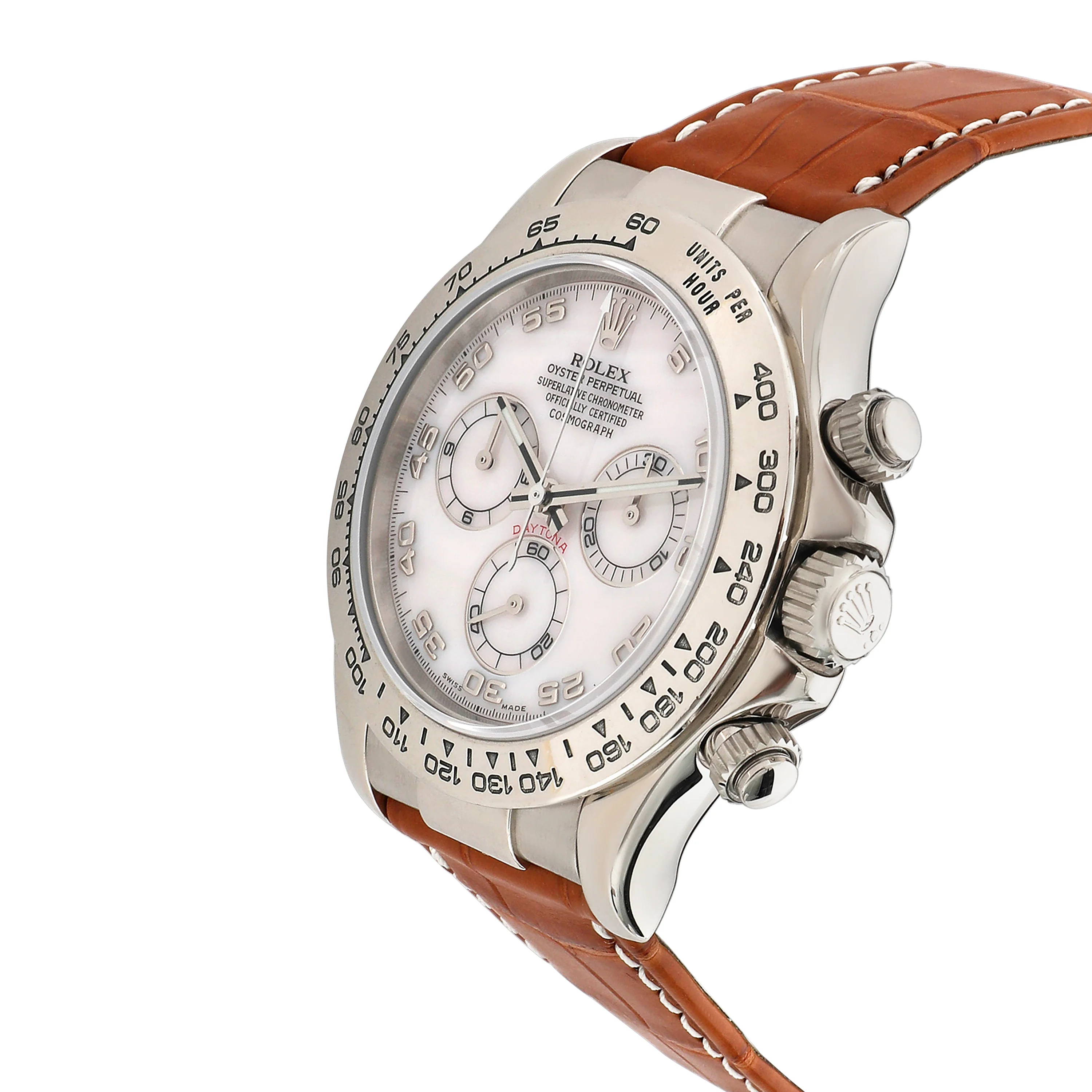 Daytona 116519 Mens Watch in  White Gold - Image 3