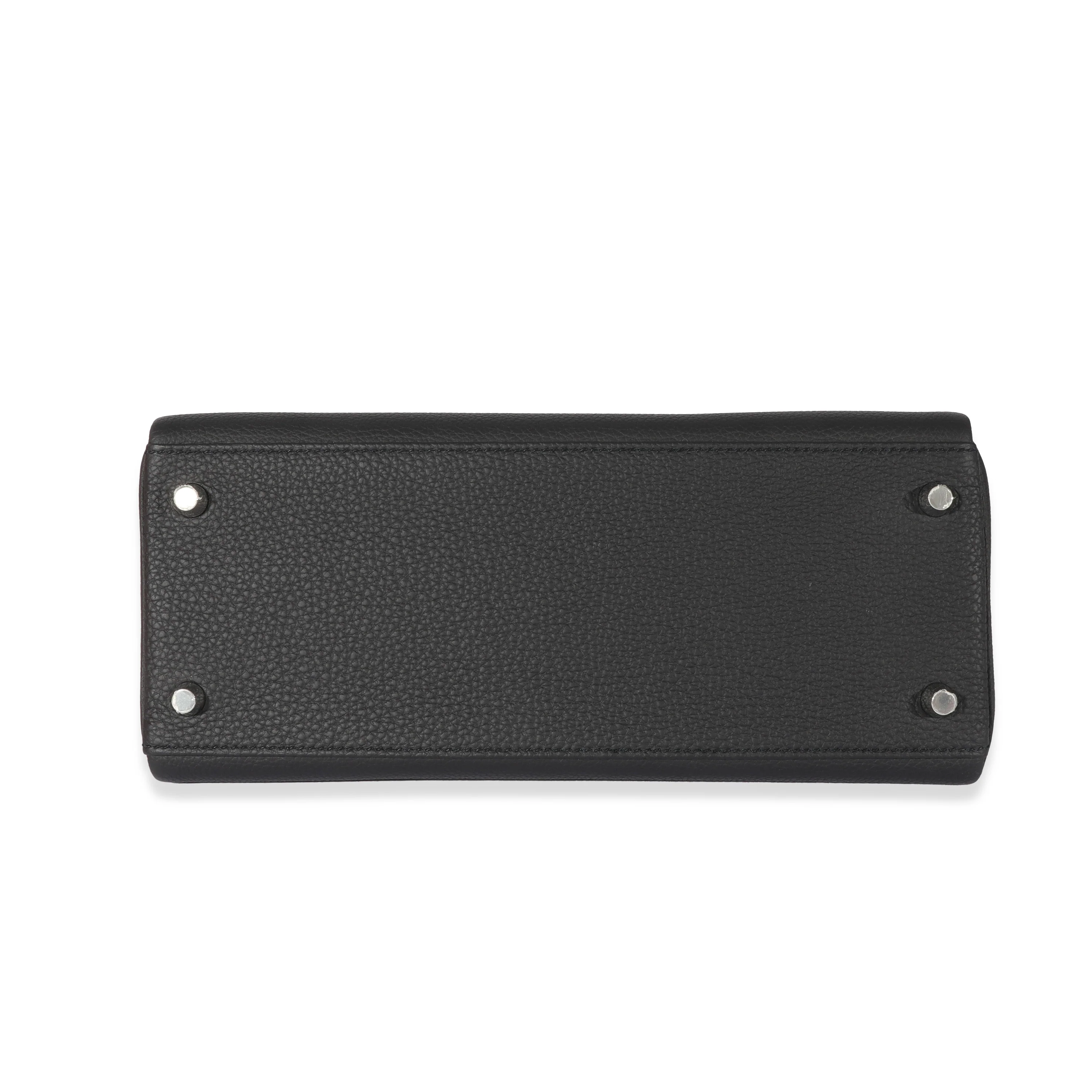 Black Togo Bleu Indigo Cuivre Chevre Au Galop Retourne Kelly 28 PHW - Image 5