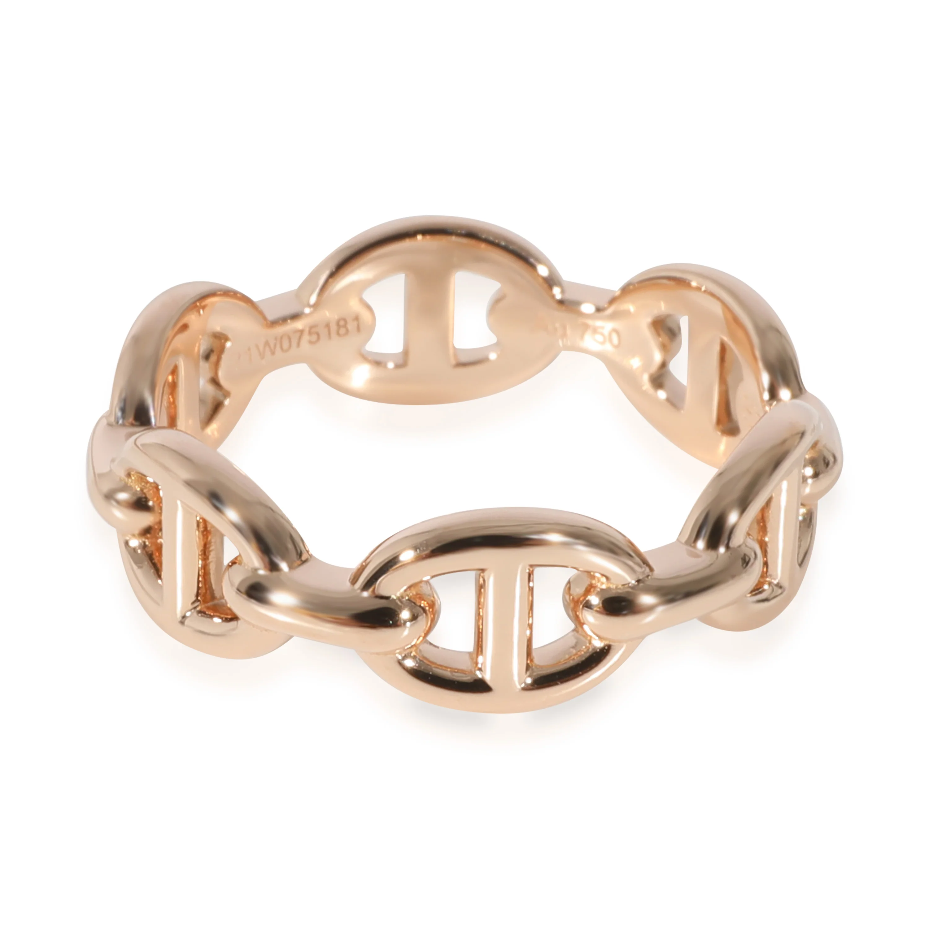 Hermès Chaine d Ancre Enchainee  Ring in 18K Rose Gold - Image 2