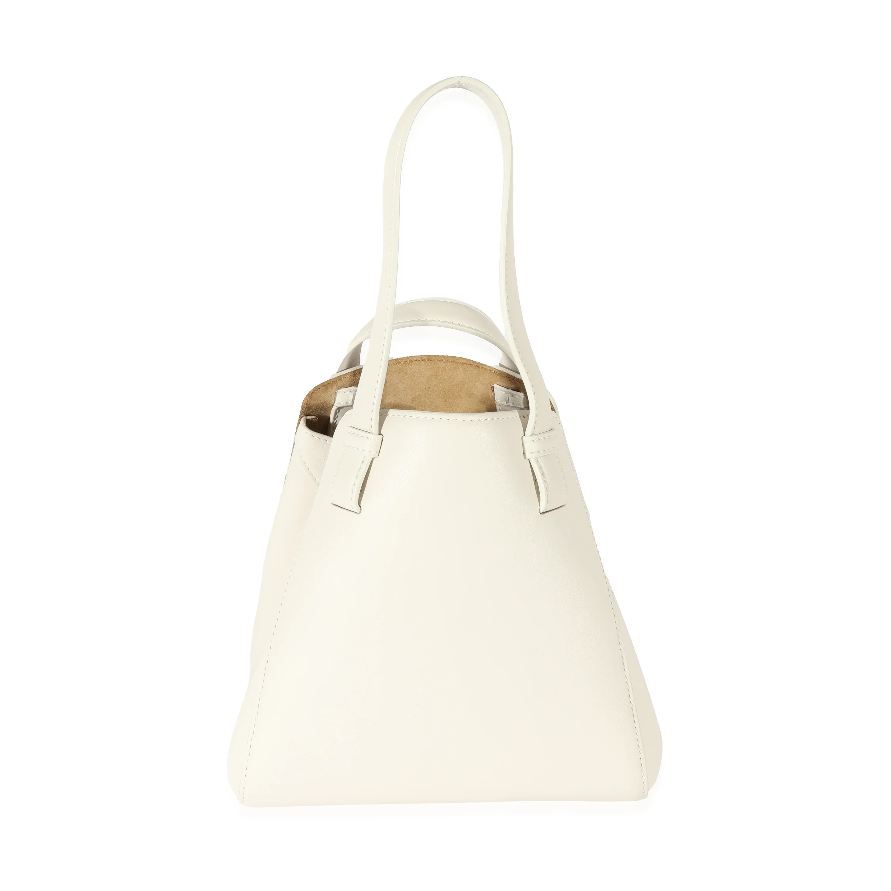 Loewe White Leather Hammock Nugget Bag - Image 3