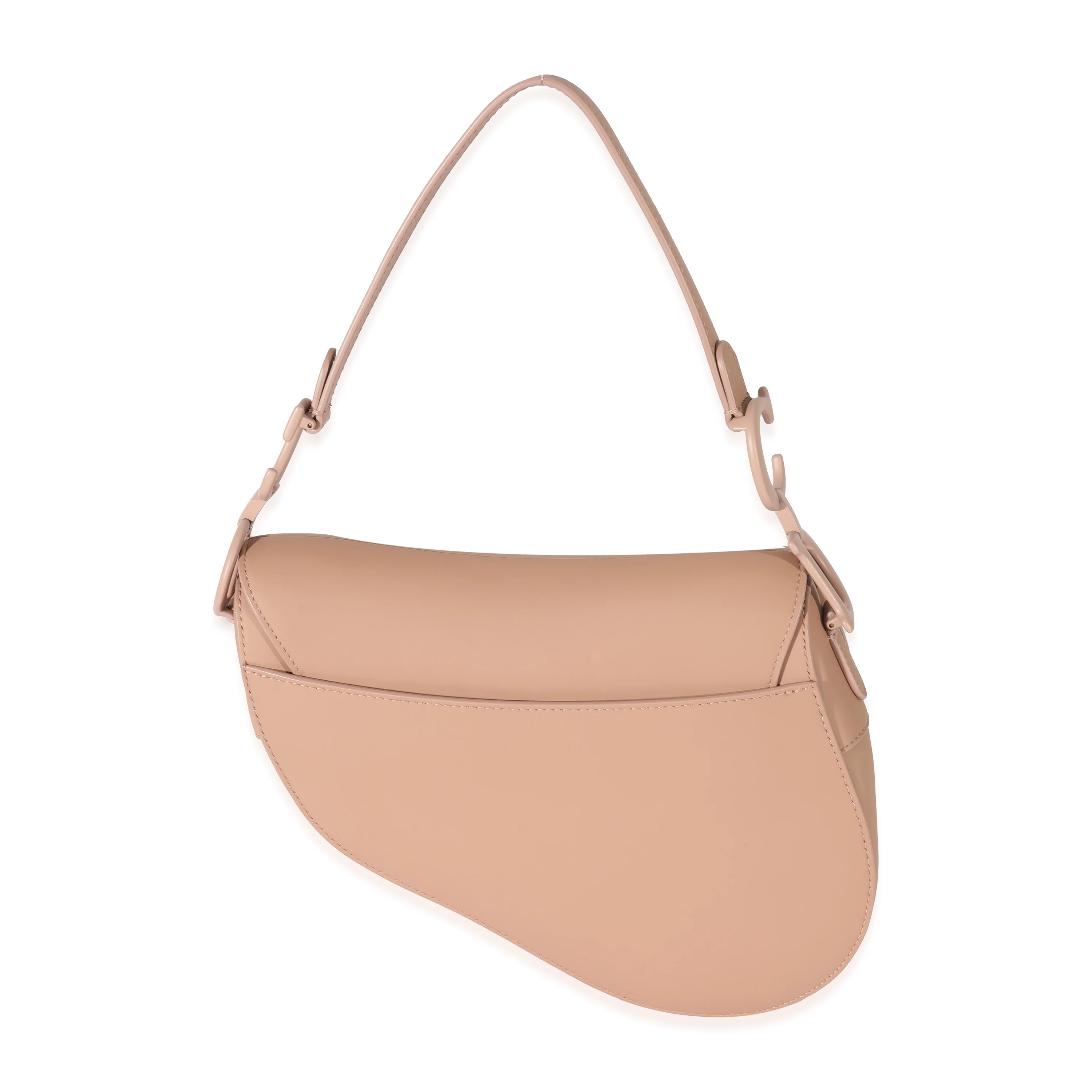 Christian Dior Beige Leather Ultramatte Saddle Bag - Image 3