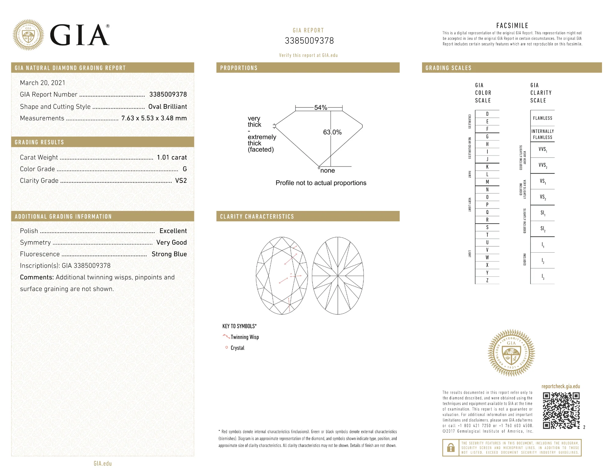 GIA Certified 1.01 Ct Oval cut G VS2 Loose Diamond - Image 2