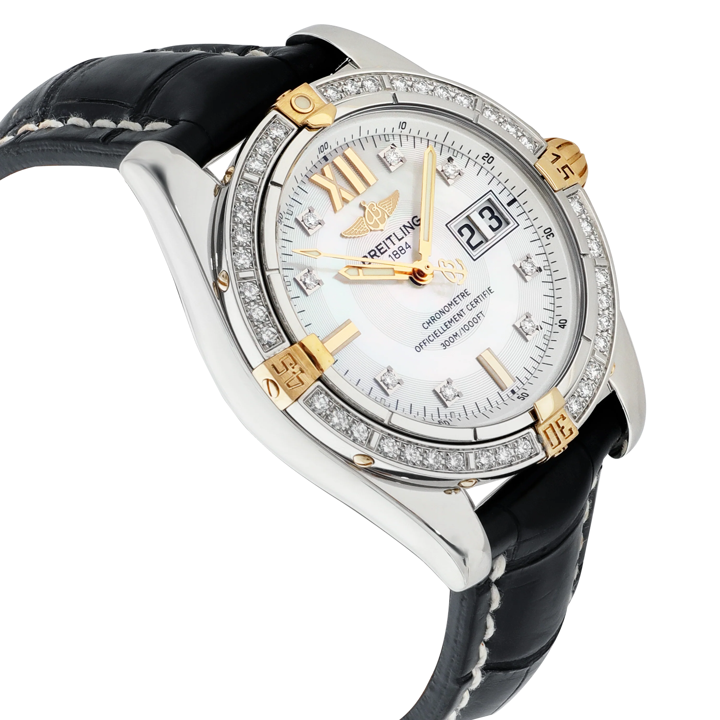 Breitling Cockpit B4935053/A594 Mens Watch in 18kt Stainless Steel/Yellow Gold - Image 2