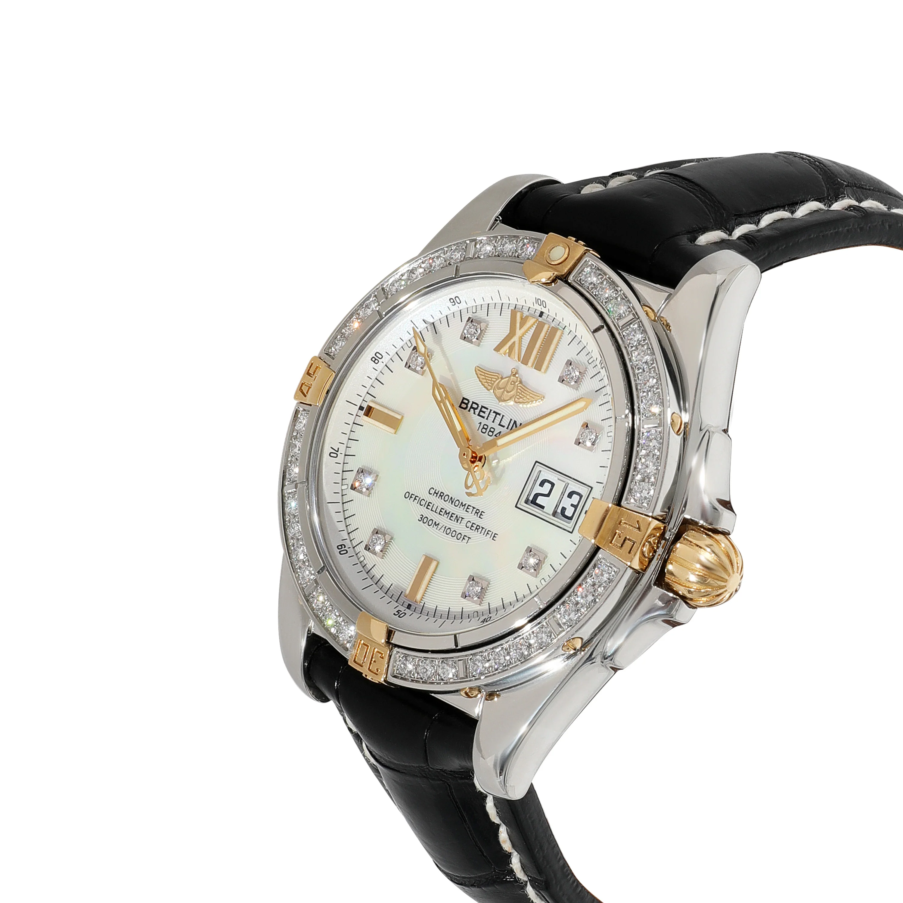 Breitling Cockpit B4935053/A594 Mens Watch in 18kt Stainless Steel/Yellow Gold - Image 3