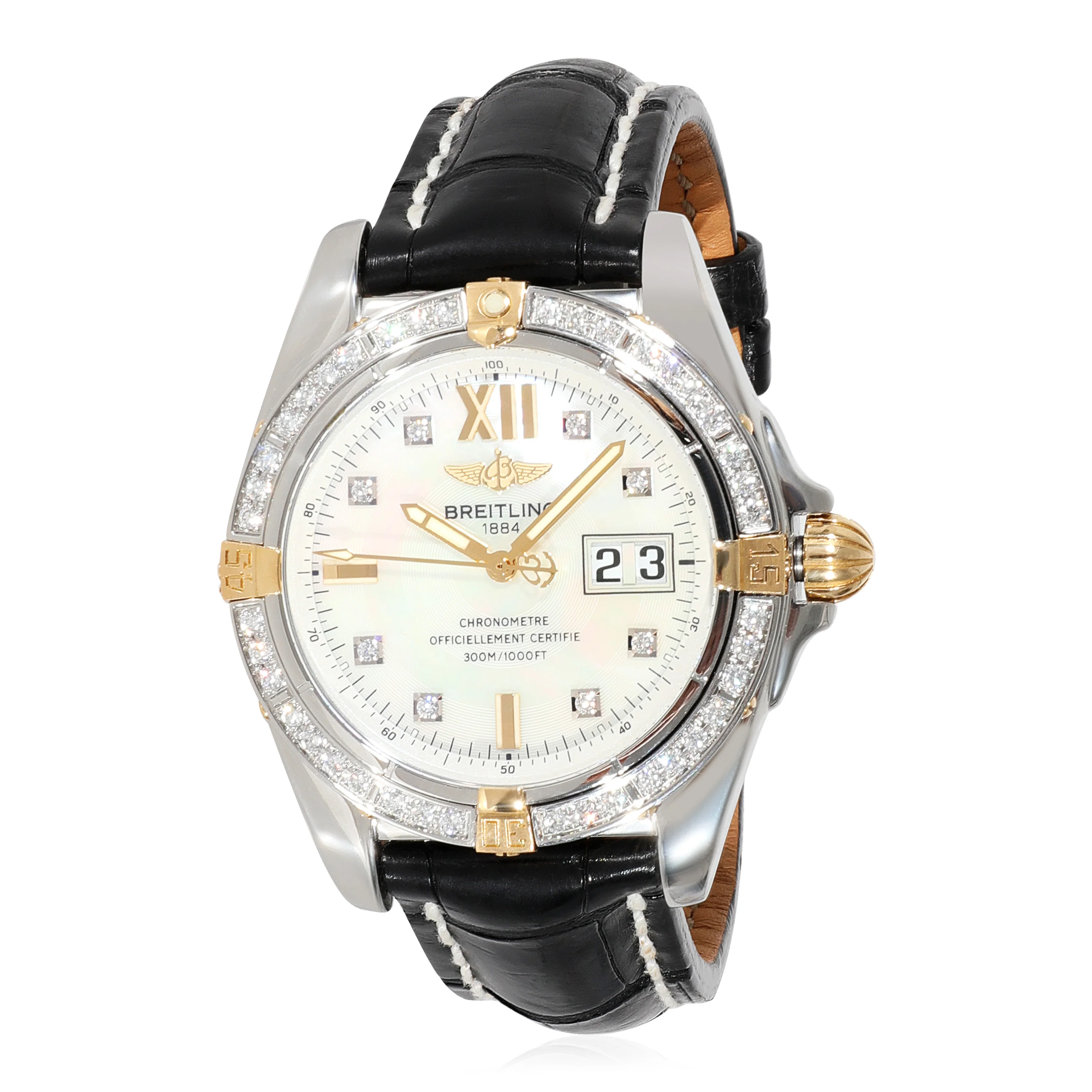 Breitling Cockpit B4935053/A594 Mens Watch in 18kt Stainless Steel/Yellow Gold - Image 6
