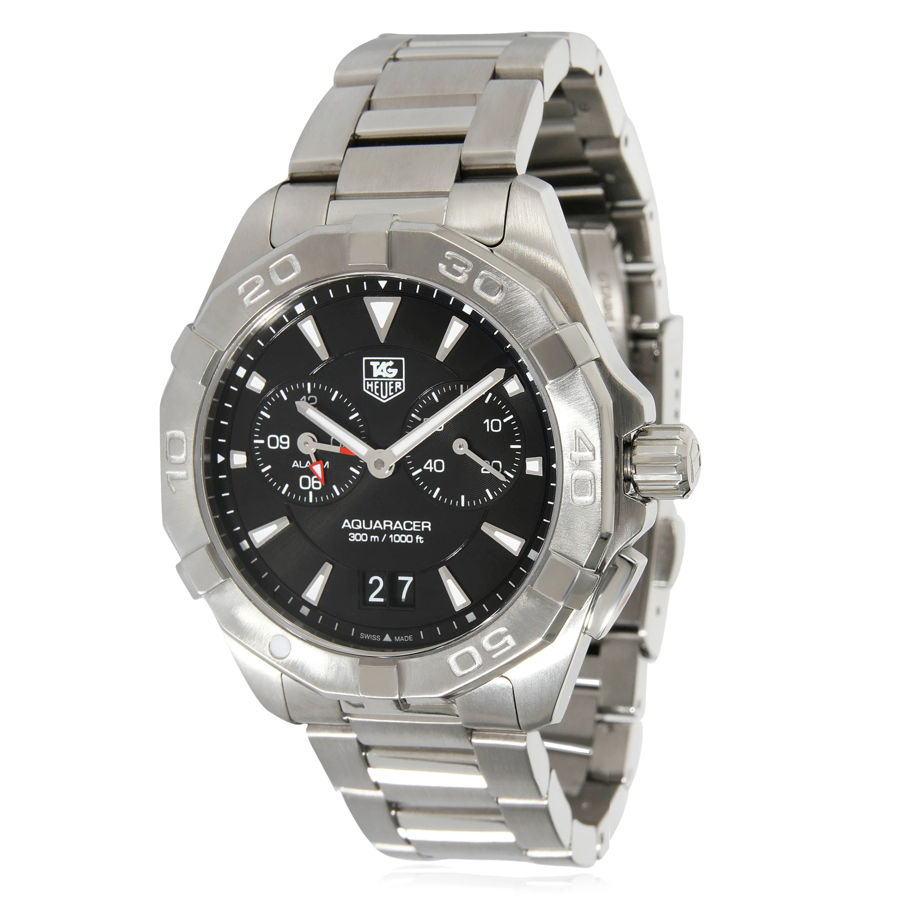 Tag Heuer Aquaracer Alarm WAY111Z.BA0928 Mens Watch in  Stainless Steel