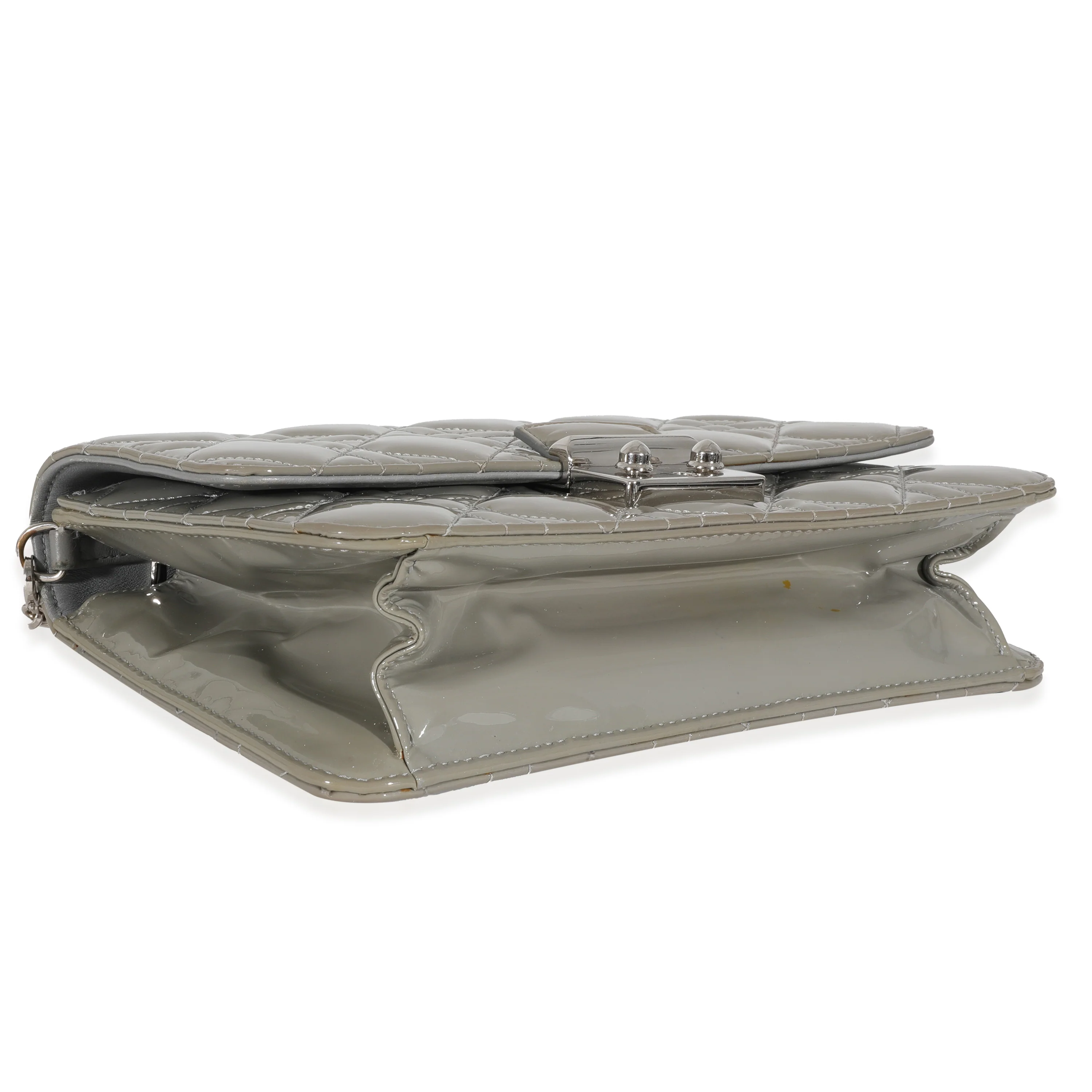 Christian Dior Grey Patent Miss Dior Promenade Pouch - Image 6