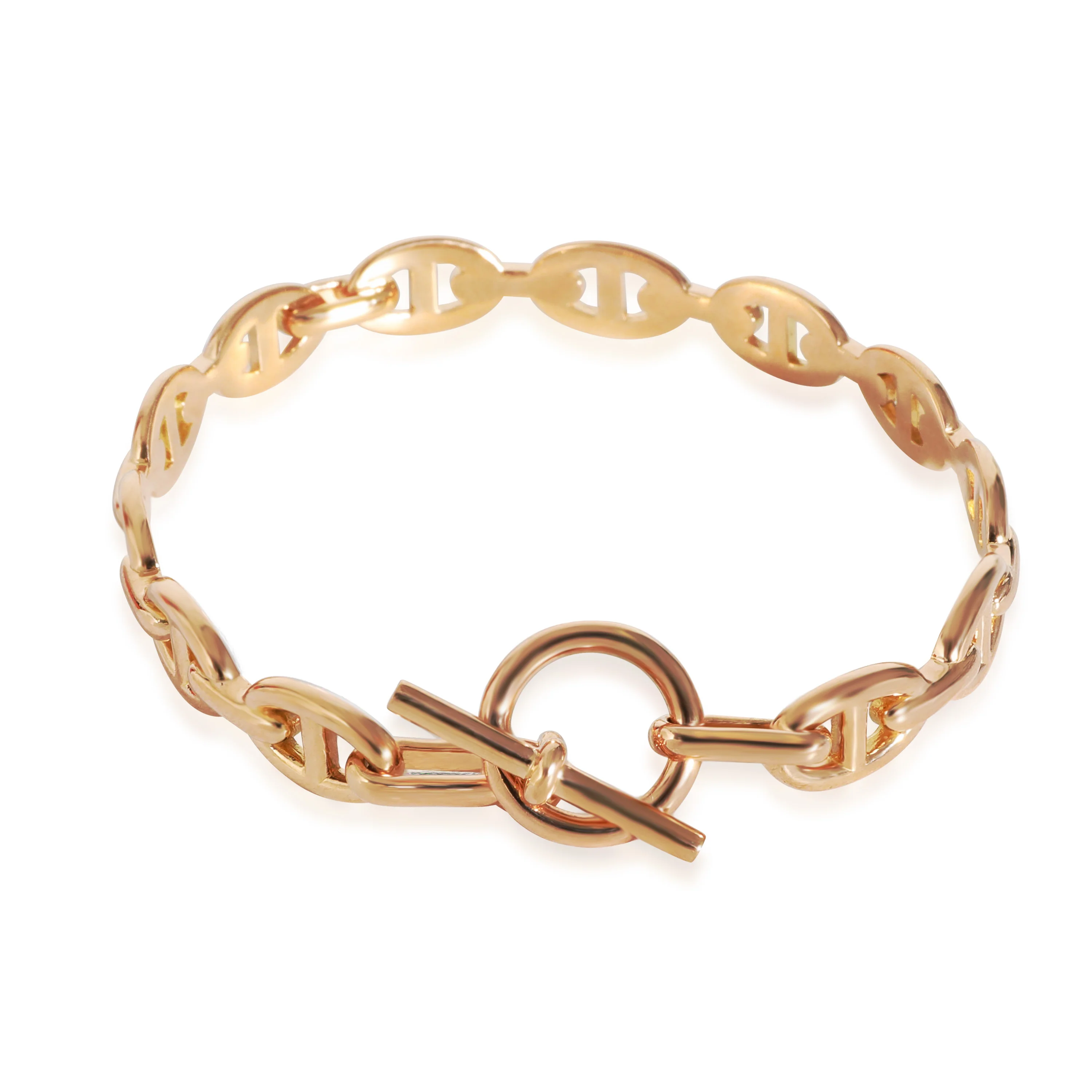 Hermès Chaîne dAncre Enchaînée Bracelet, Toggle Clasp, in 18K Rose Gold - Image 3