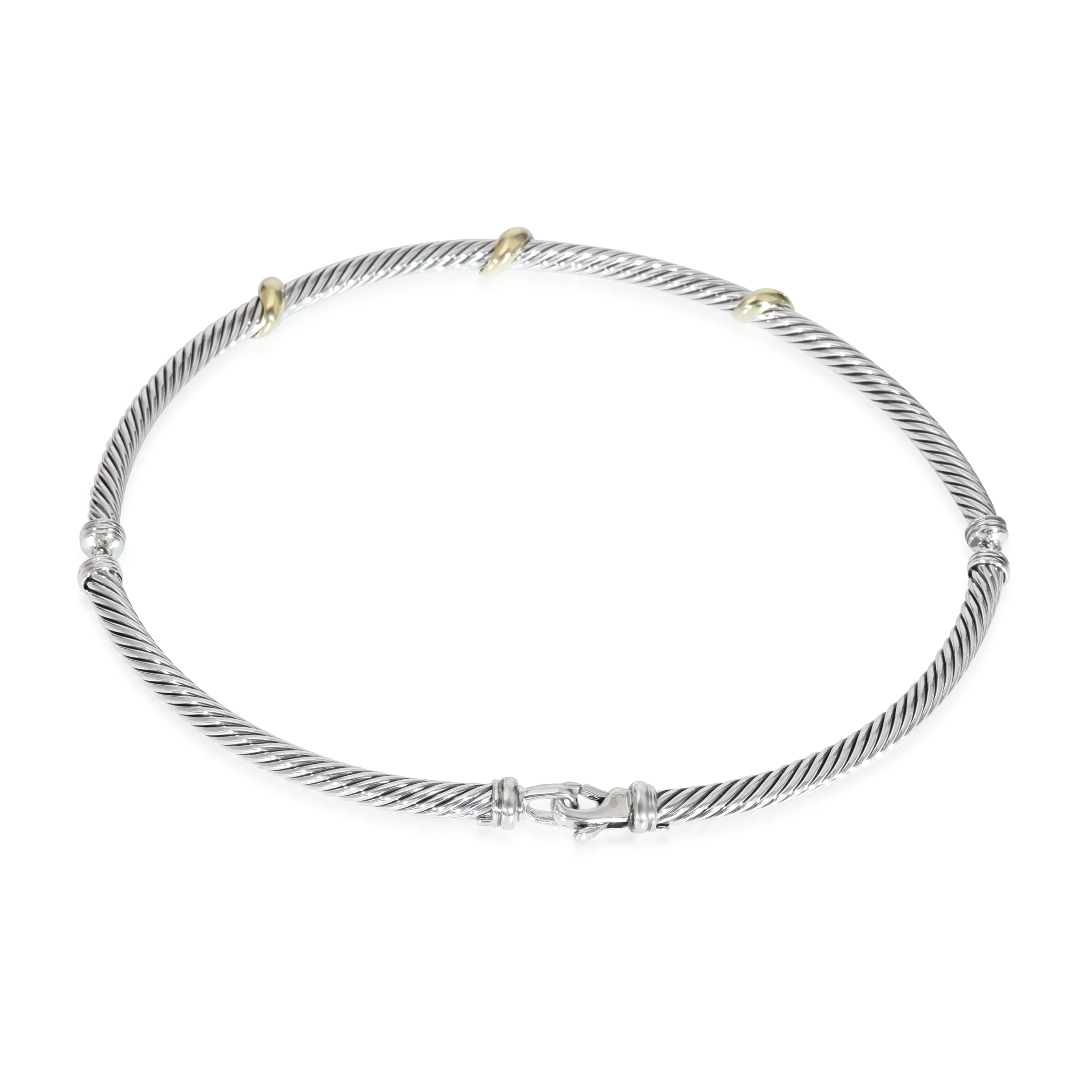 5 mm Metro  Necklace in 14k Yellow Gold/Sterling Silver - Image 3