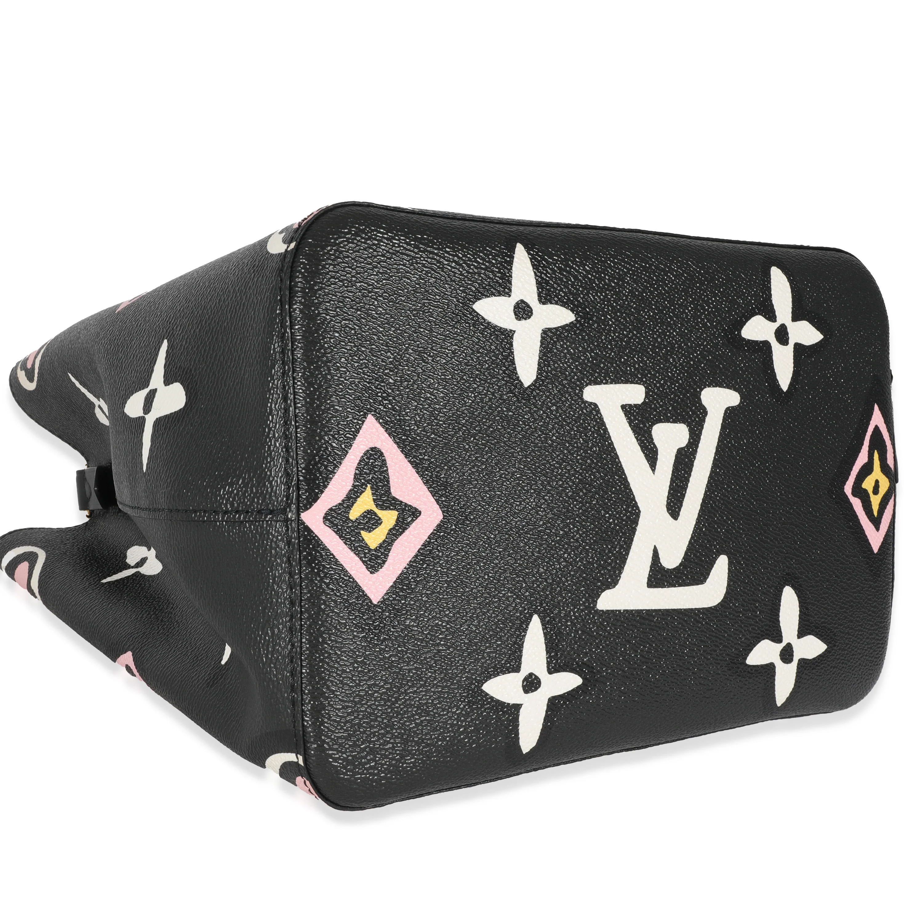 Louis Vuitton Black Giant Monogram Canvas Wild At Heart NeoNoe MM - Image 6