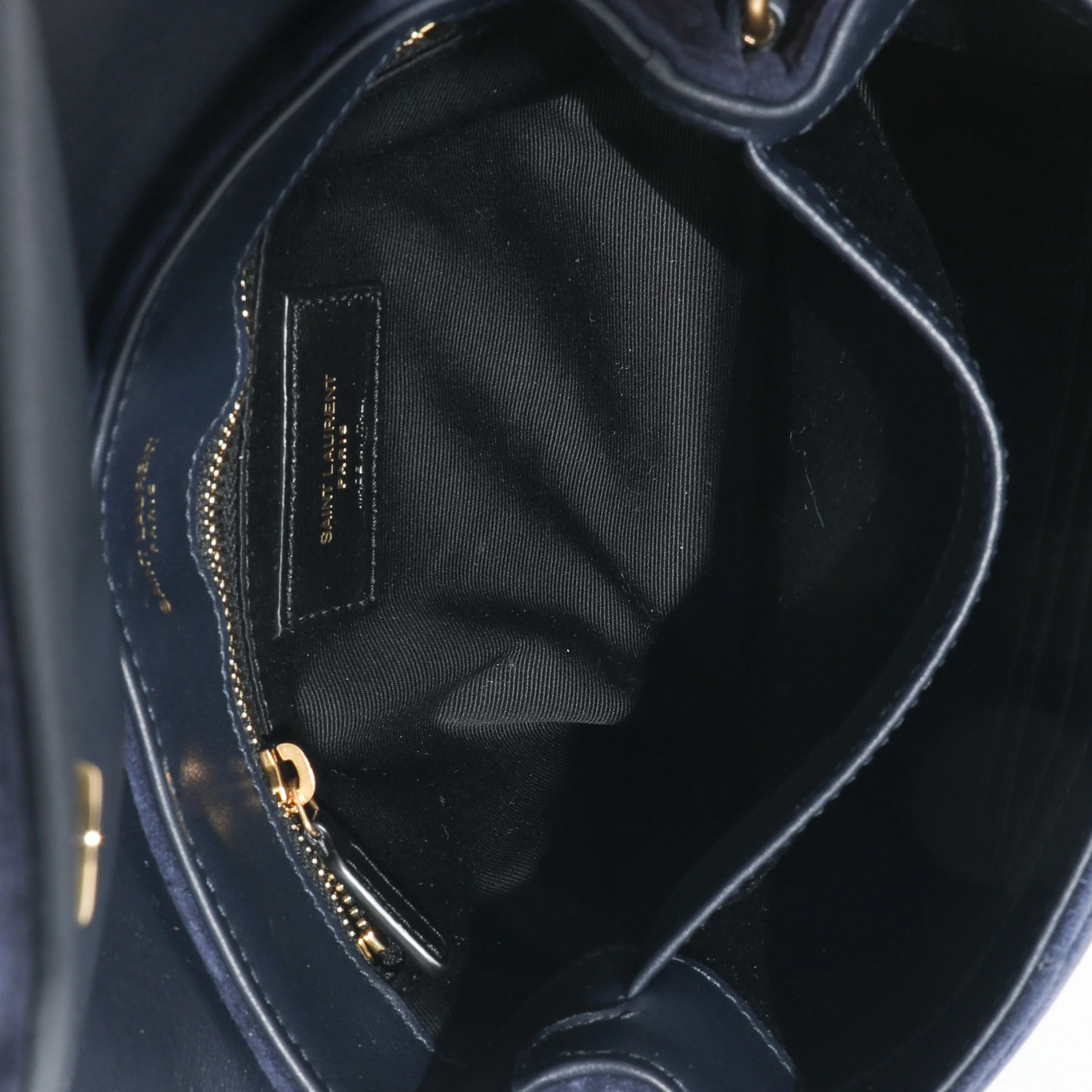 Saint Laurent Deep Marin Suede Toy Loulou - Image 8
