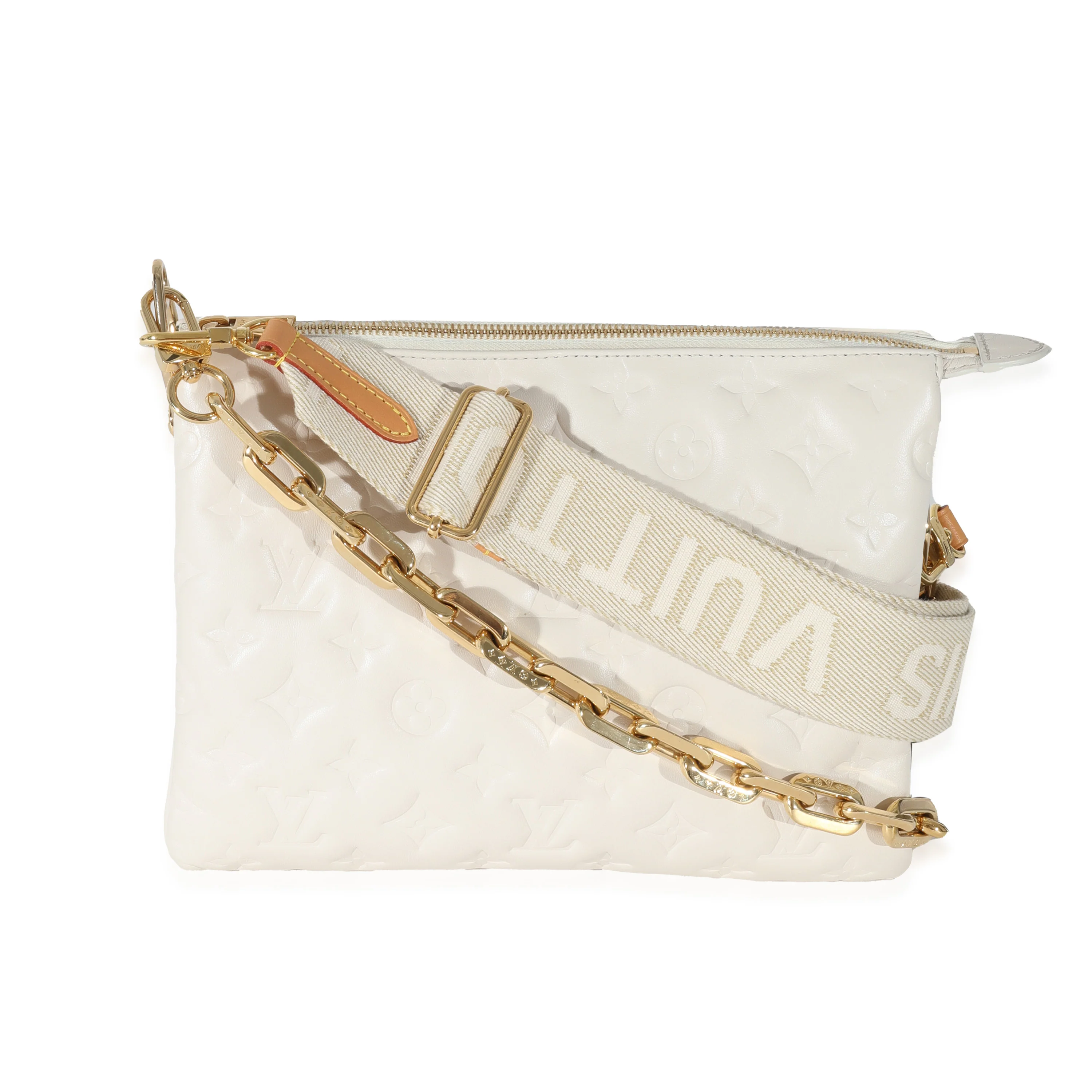 Louis Vuitton Cream Monogram Lambskin Coussin PM - Image 3