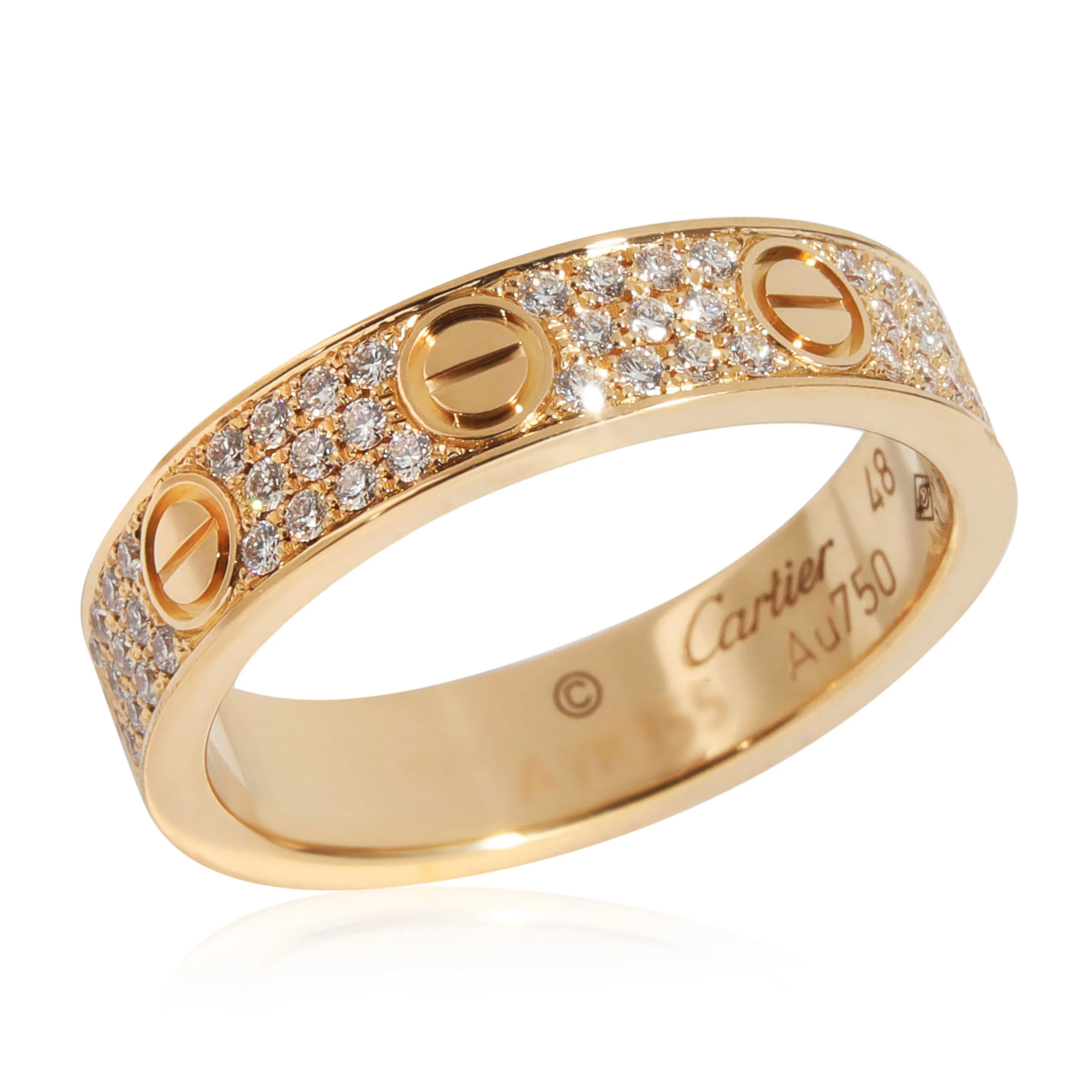 Yellow Gold Small Model Love Ring - Image 2