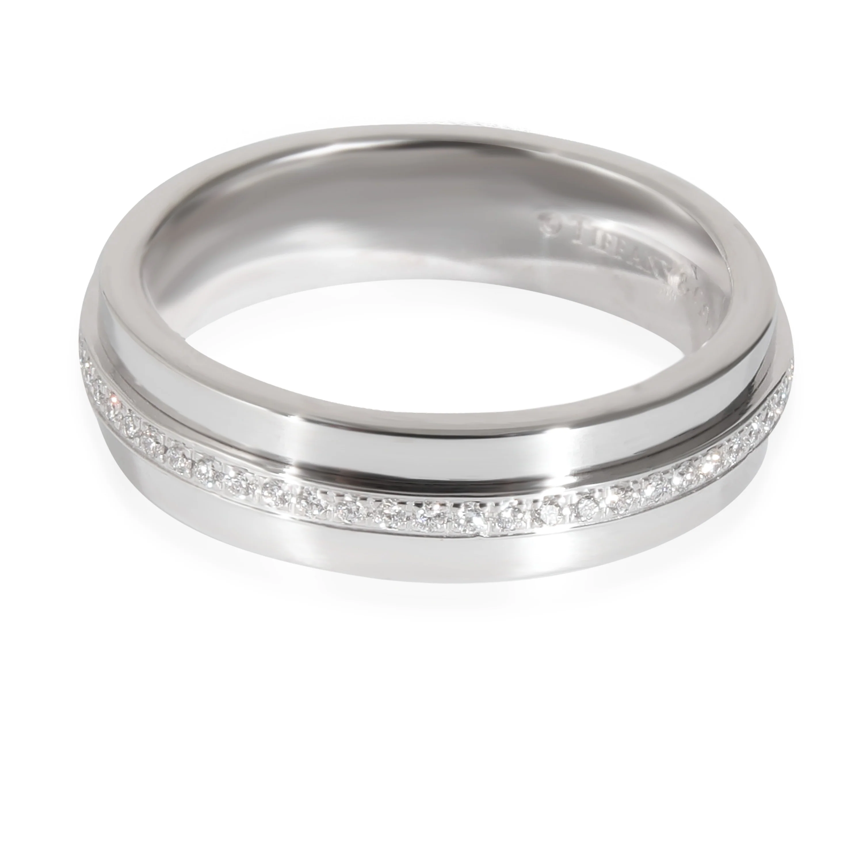 Tiffany T Narrow Diamond Ring in 18k White Gold 0.13 CTW - Image 4