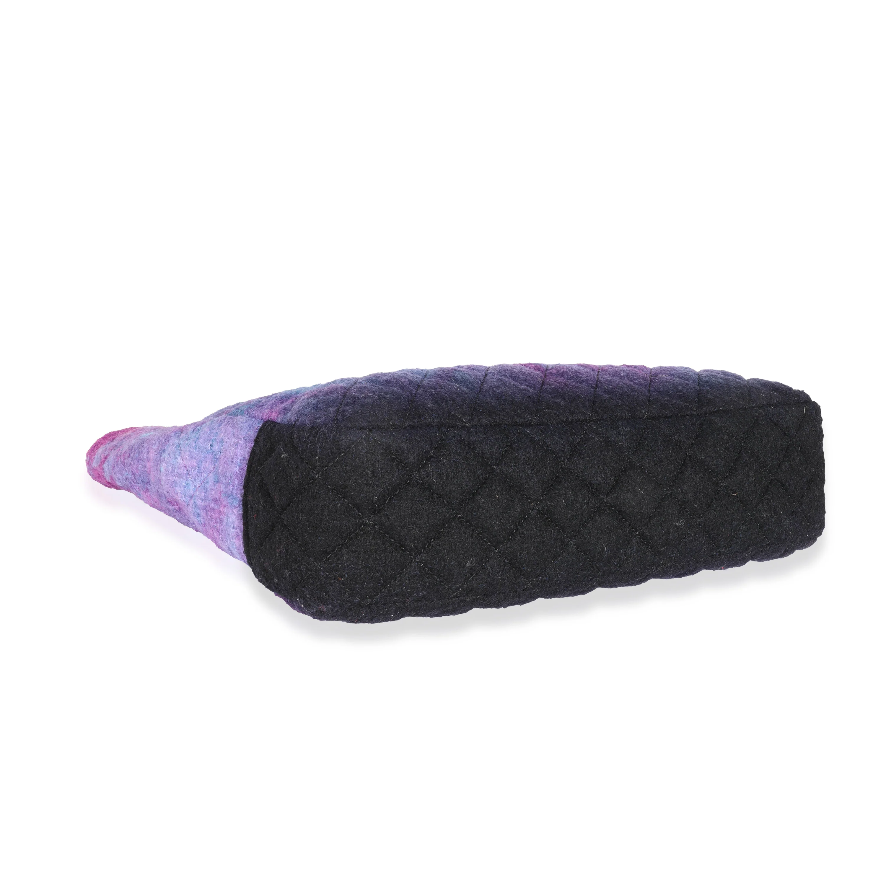 Chanel Purple Wool Tweed CC Shopping Tote - Image 6