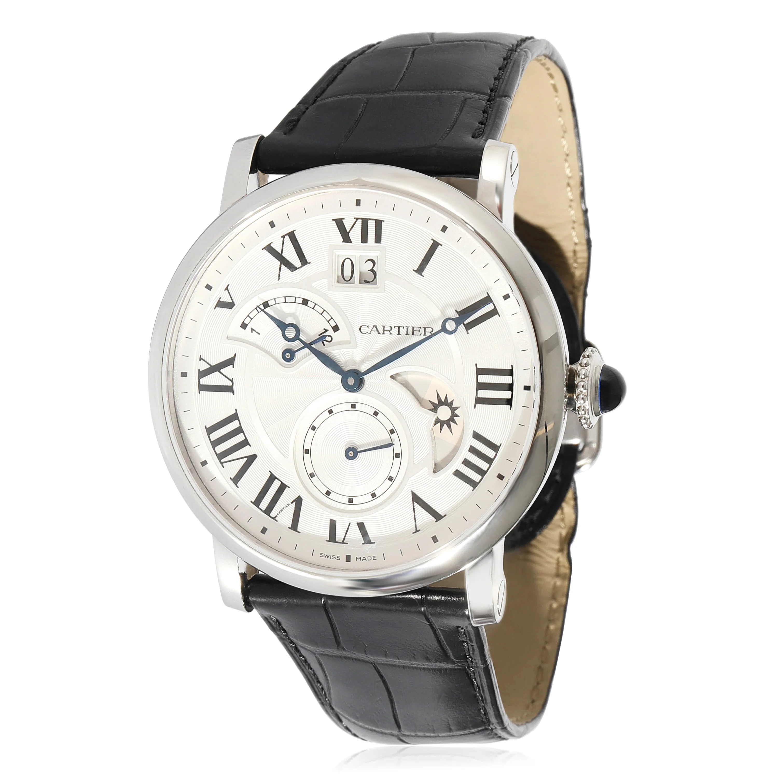 Cartier Rotonde de Cartier GMT W1556368 Mens Watch in Stainless Steel