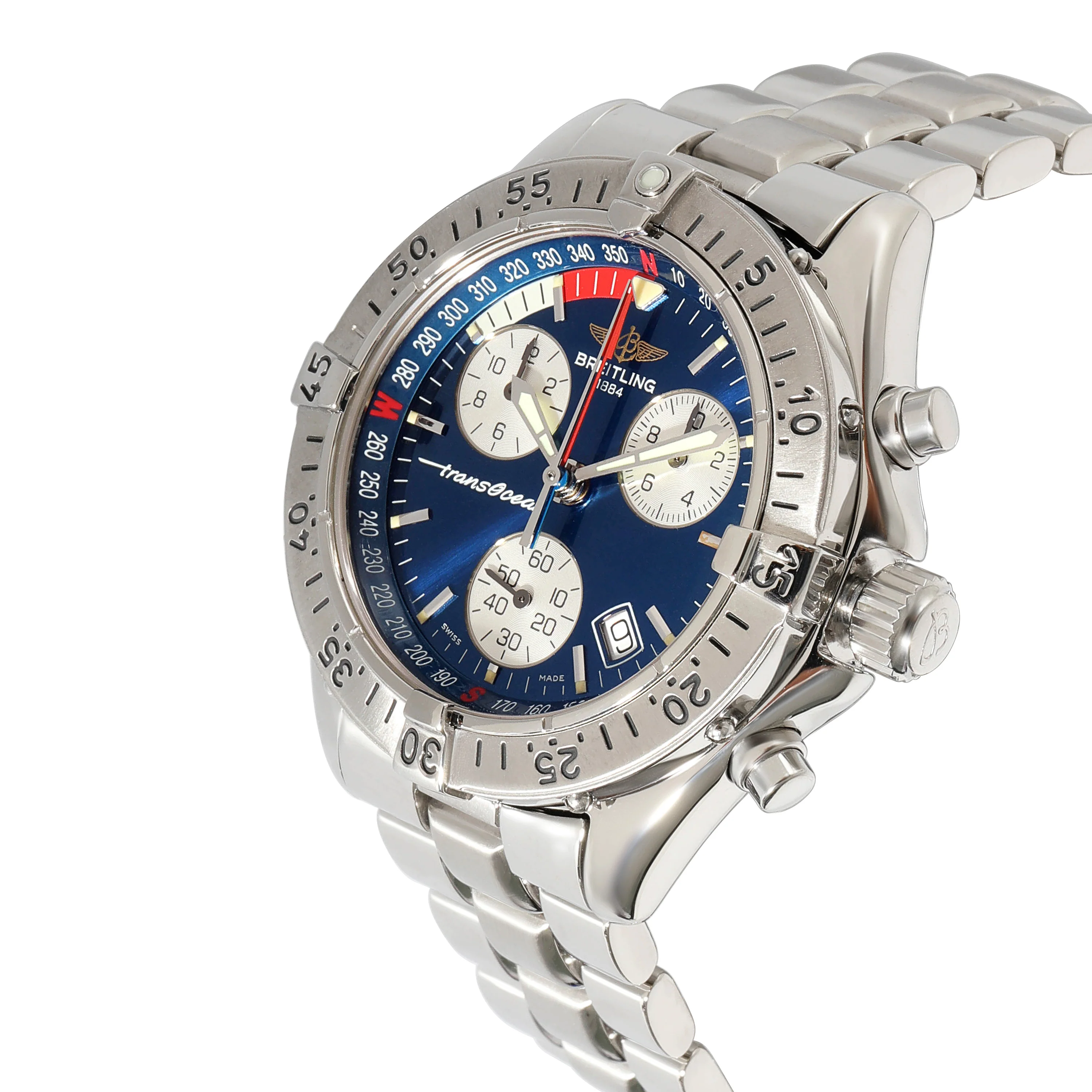 Breitling Transocean Chrono A53340 Mens Watch in  Stainless Steel - Image 3
