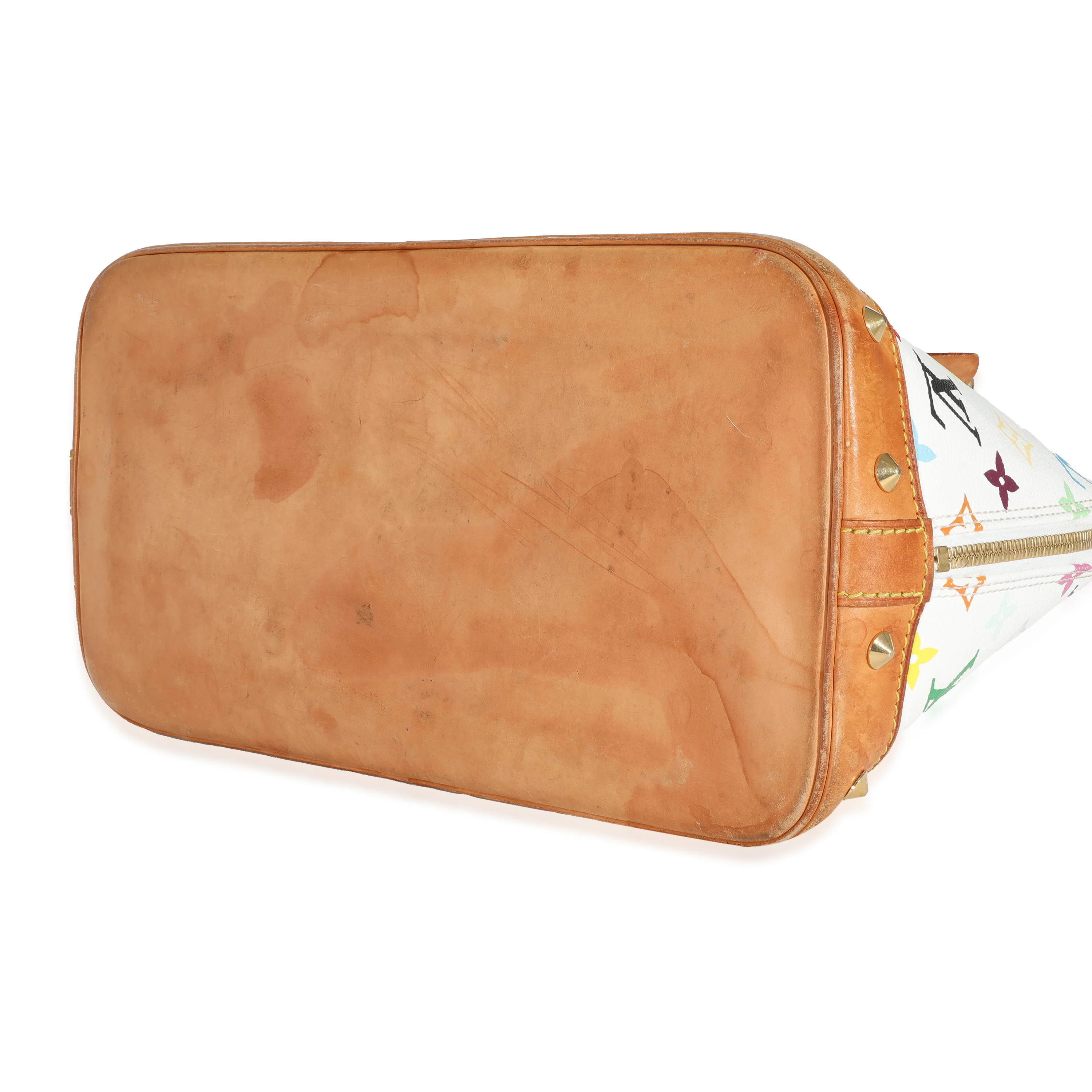 Louis Vuitton x Takashi Murakami White Monogram Multicolore Canvas Alma PM - Image 6